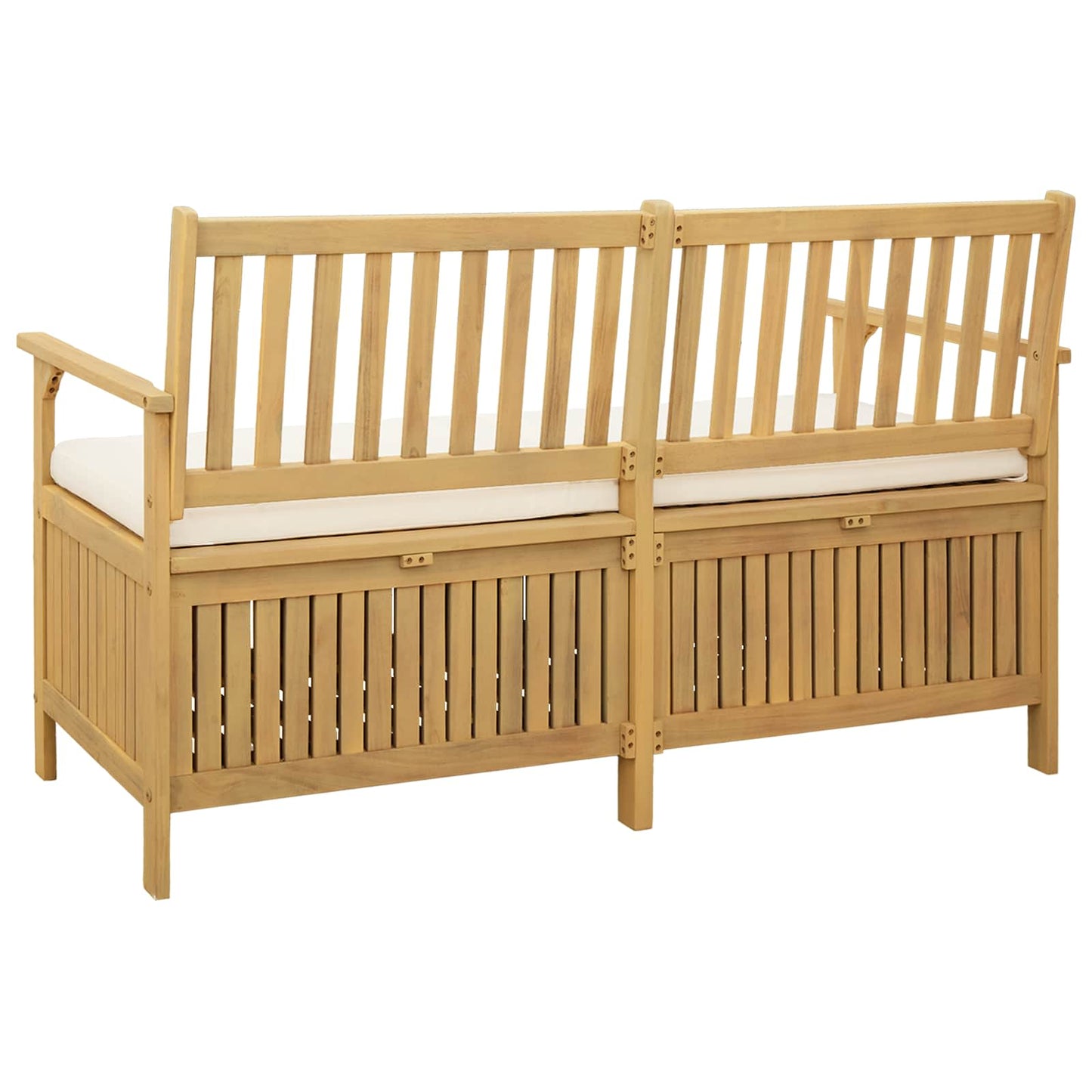 Sitzbank mit Stauraum mit Kissen mit Speicher 148 x 63 x 84 cm