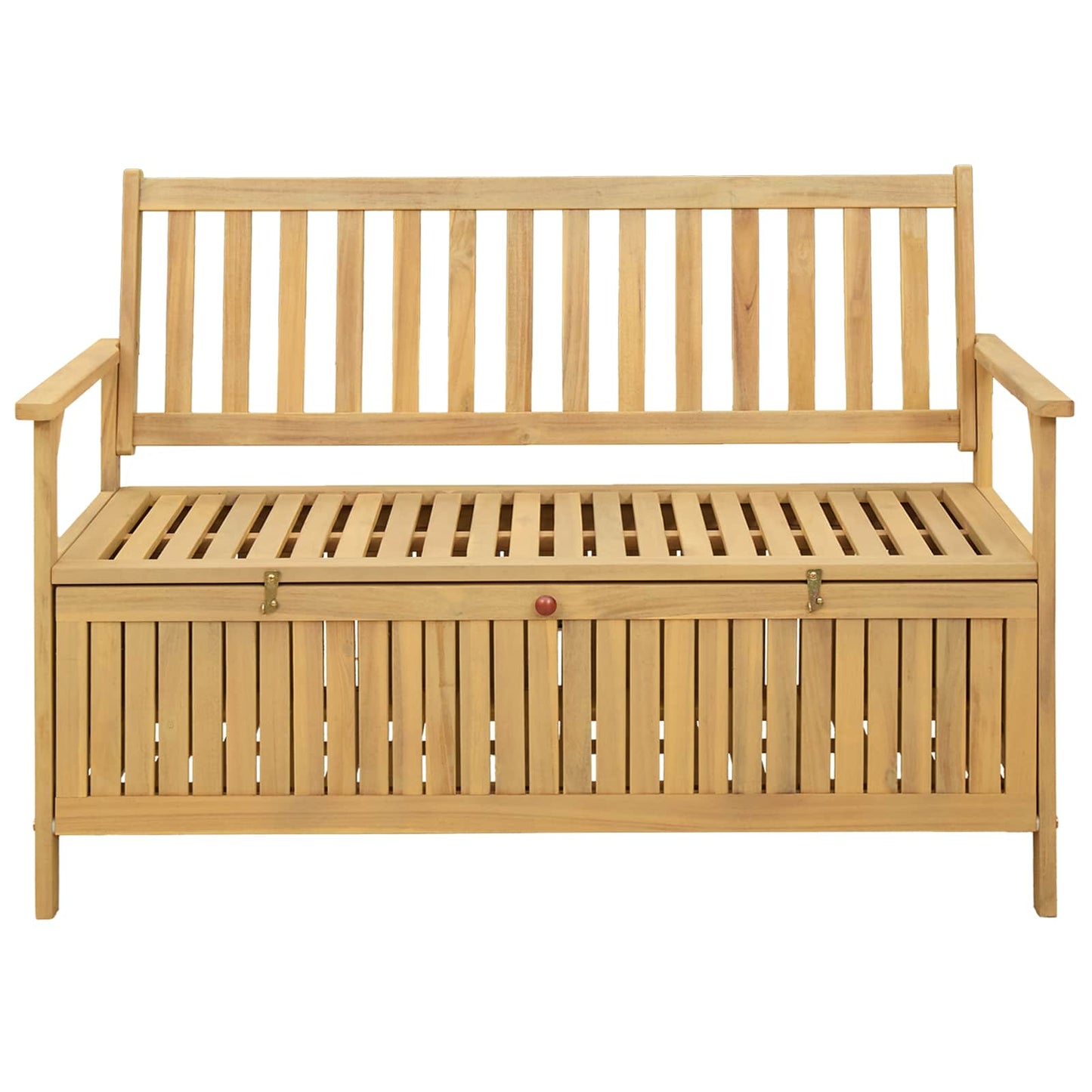 Sitzbank mit Stauraum mit Tür 120 x 63 x 84 cm Massiv-Akazie