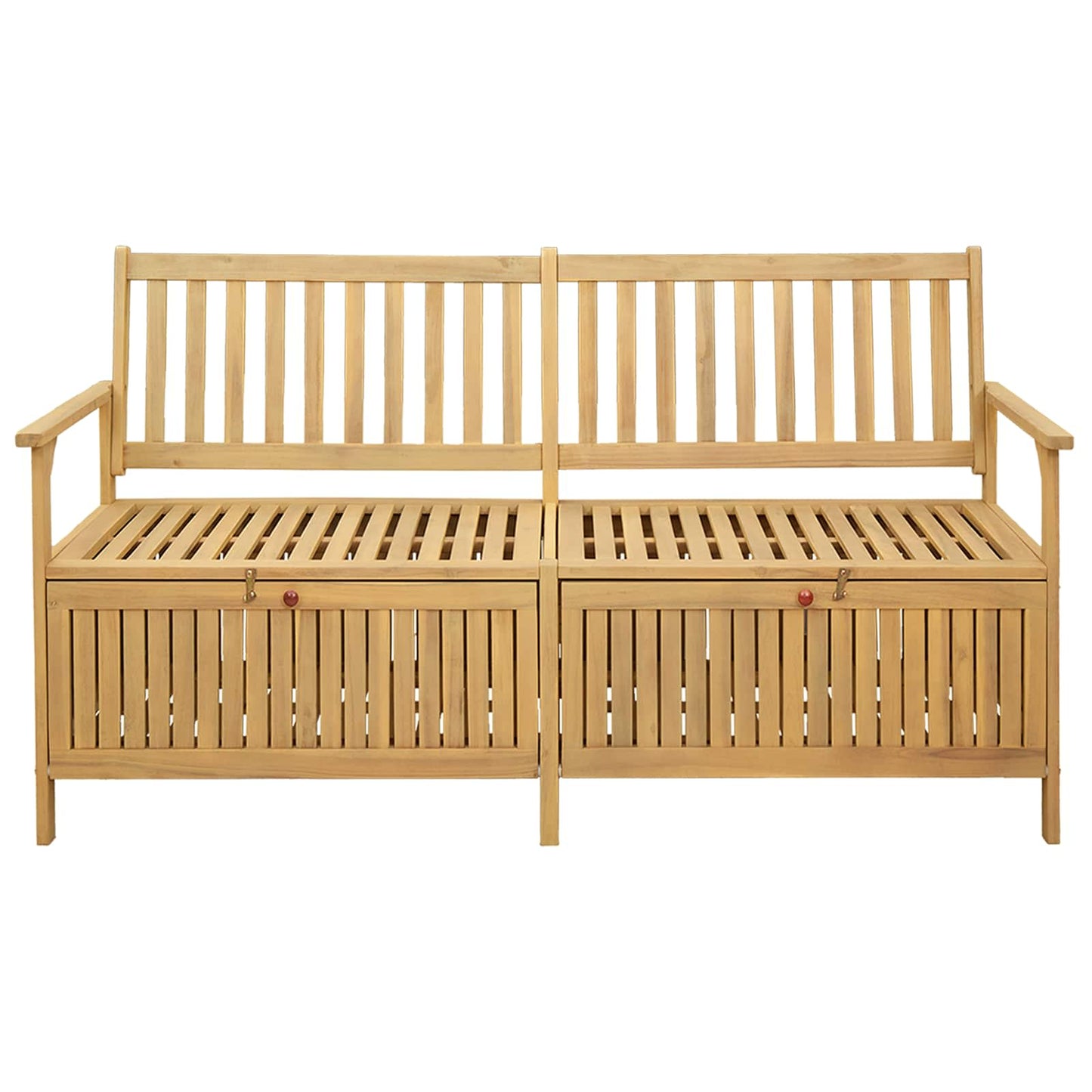 Sitzbank mit Stauraum mit Tür 170 x 63 x 84 cm Massiv-Akazie