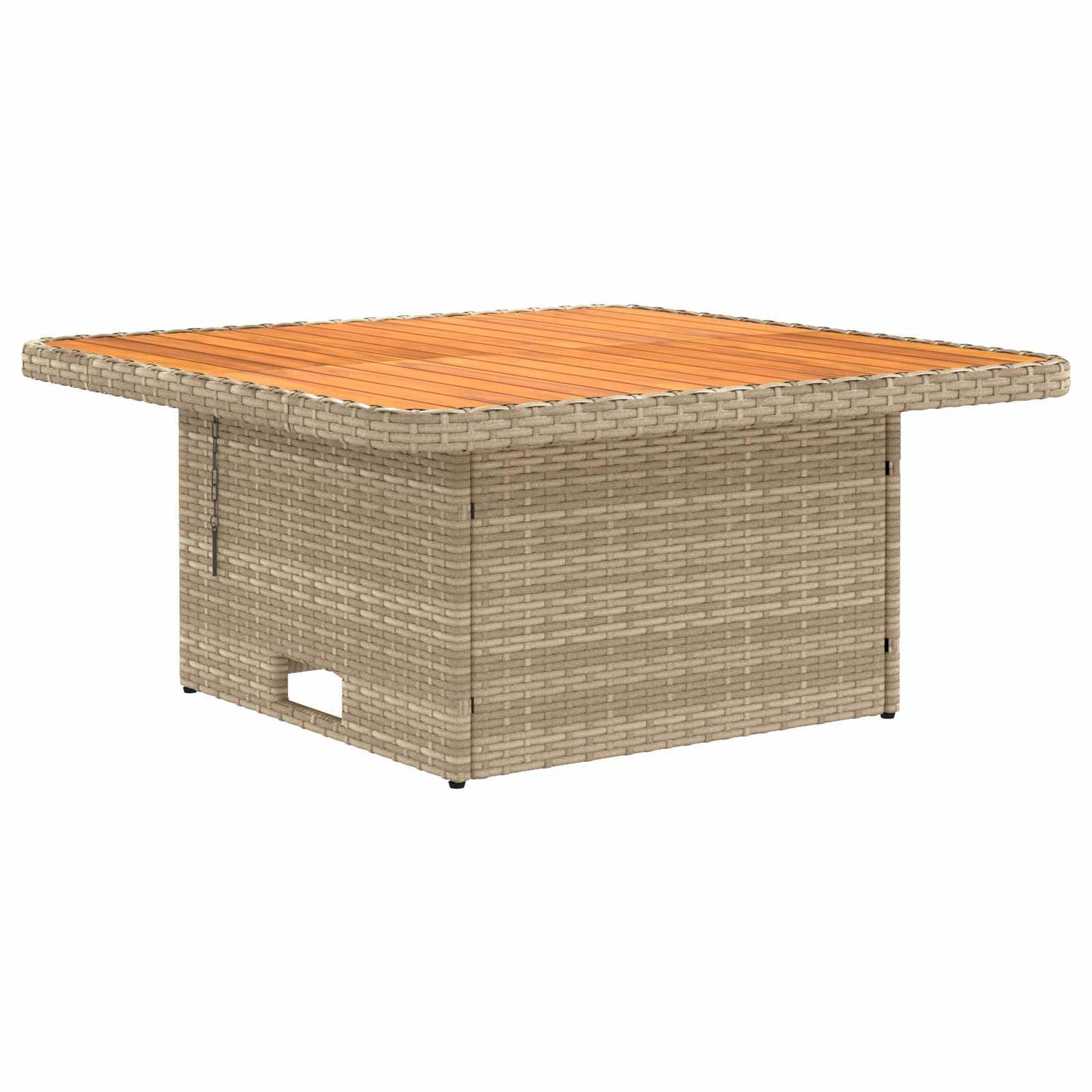 Garten Armlehnen Sofa mit Klapptisch 2 Stück Beige und Creme