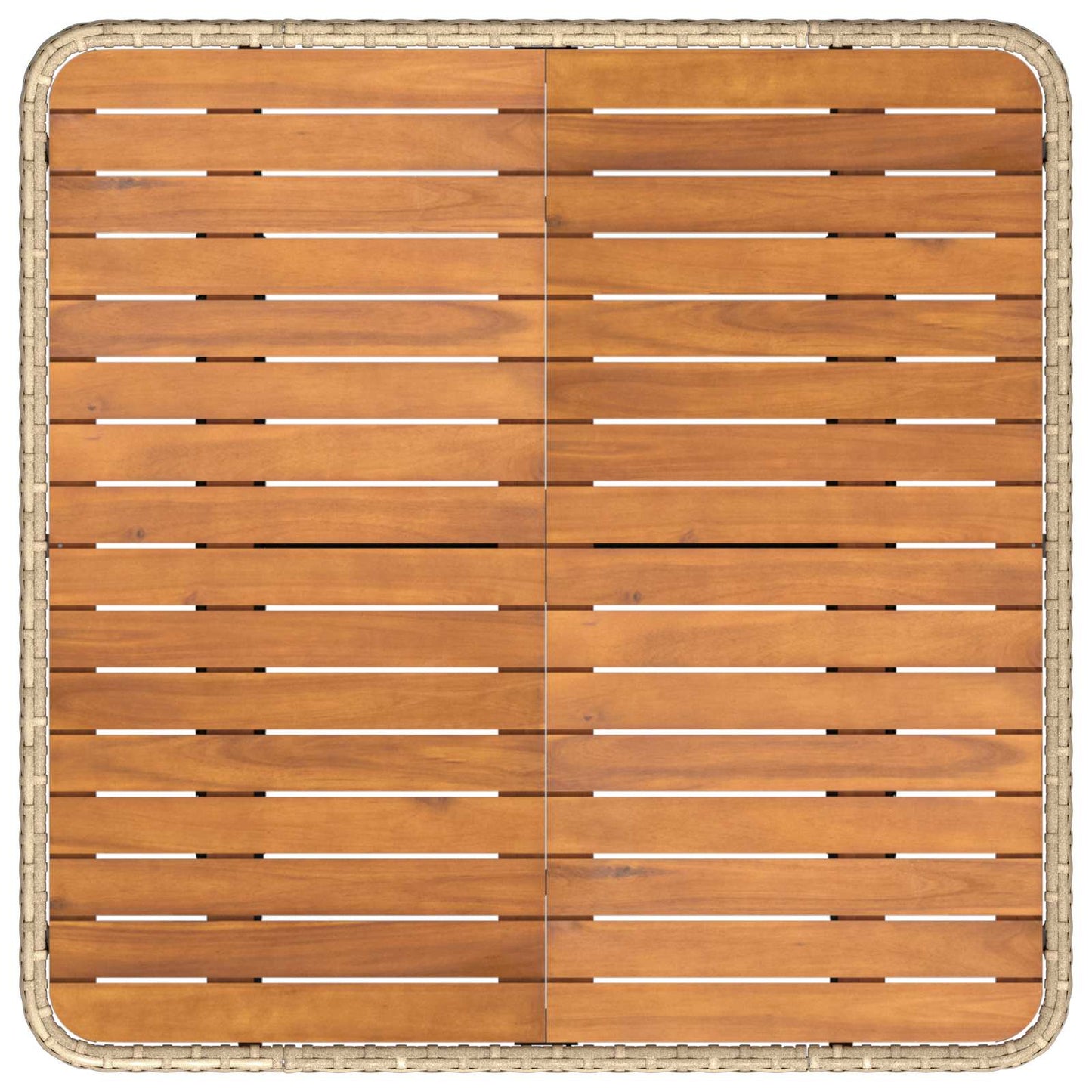 Garten Armlehnen Sofa mit Klapptisch 2 Stück Beige und Creme