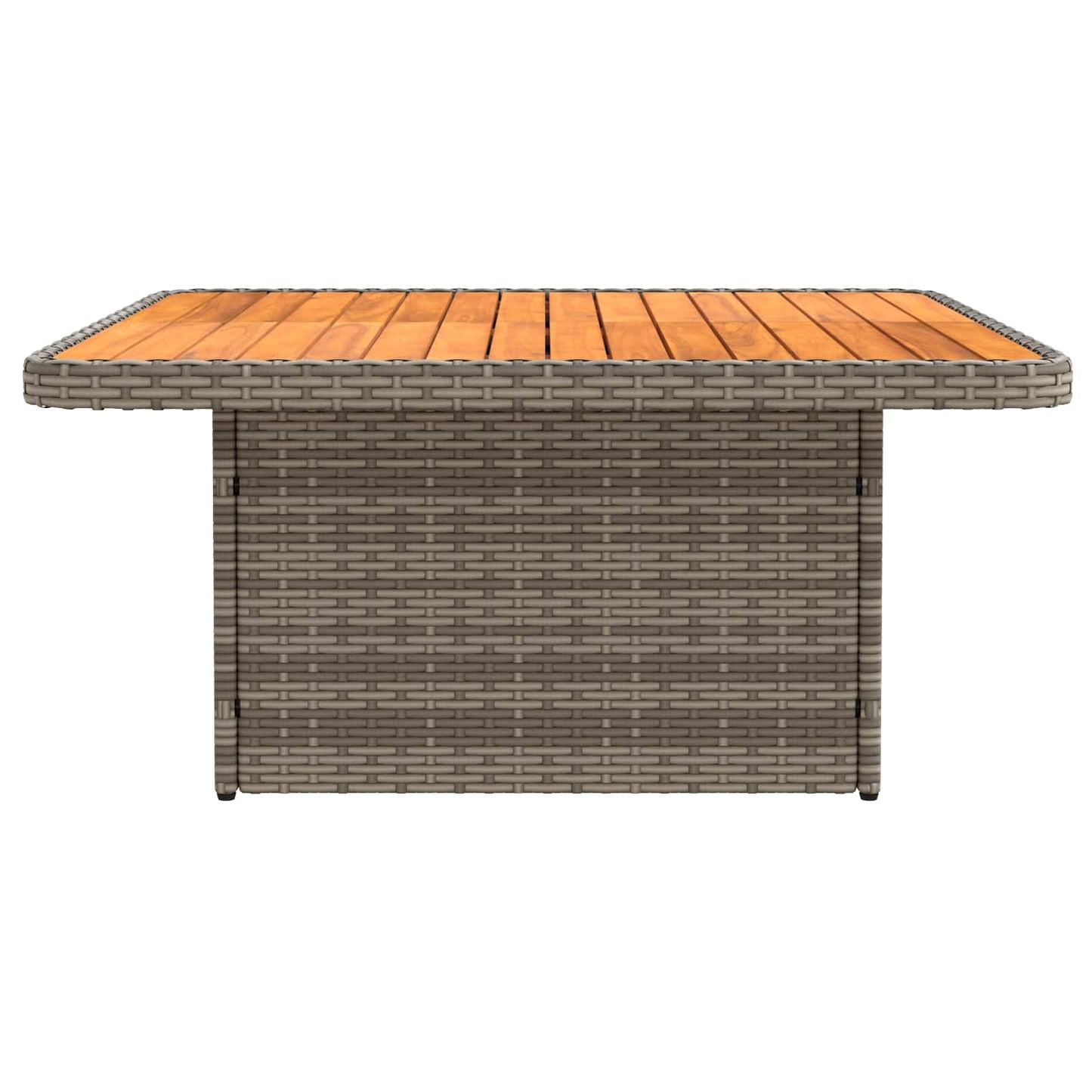 2 Stück Garten Mittel Sofa Mit Hochklapptisch Poly-Rattan