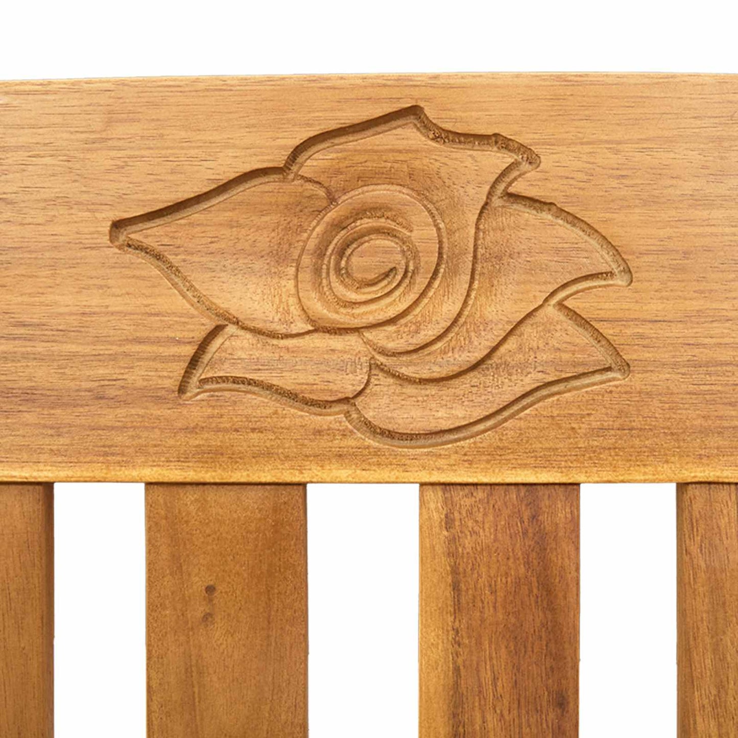 Rosenbank Natur 114 x 46 x 82,5 cm Massivholz Akazie