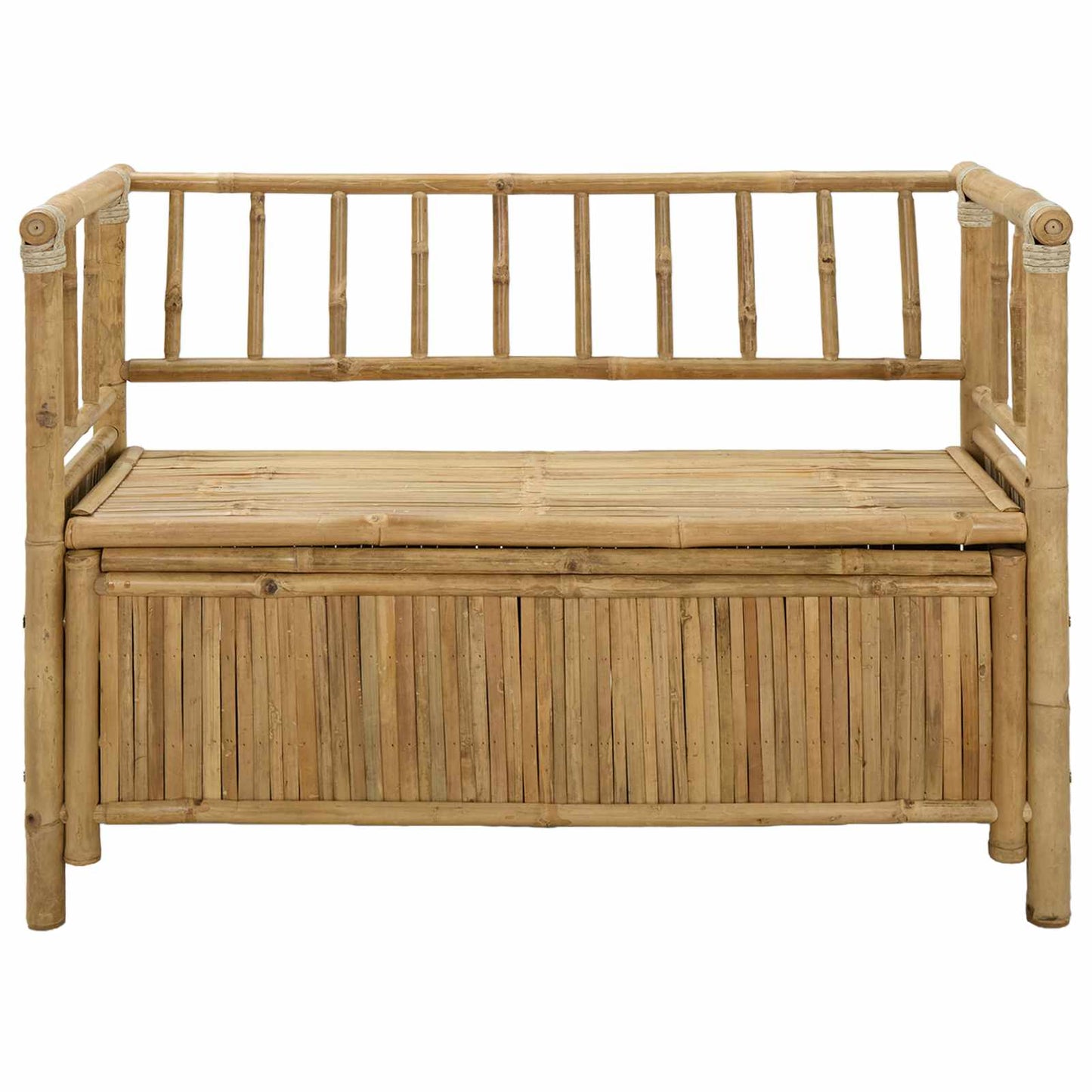 Garten-Aufbewahrungsbank Natur 110 x 47 x 80 cm Bambus