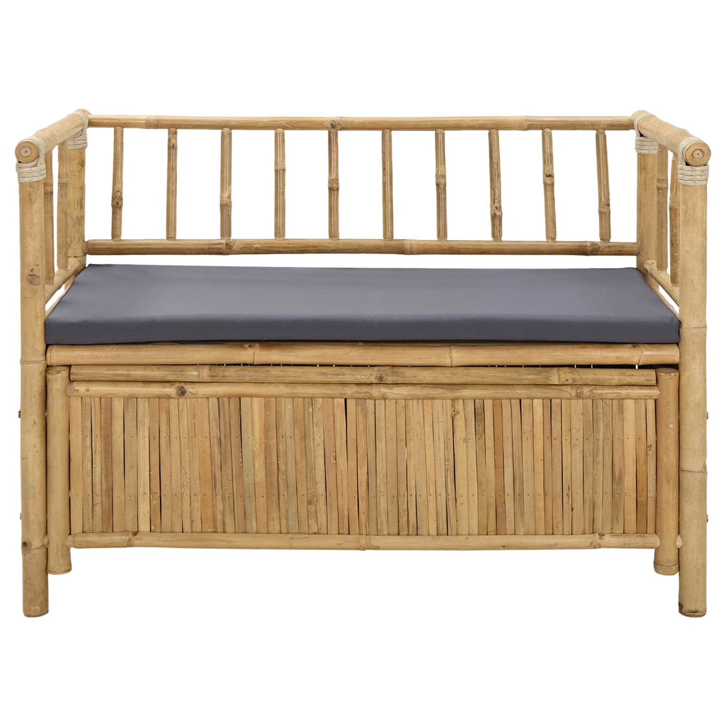Garten-Aufbewahrungsbank Natur 110 x 47 x 80 cm Bambus