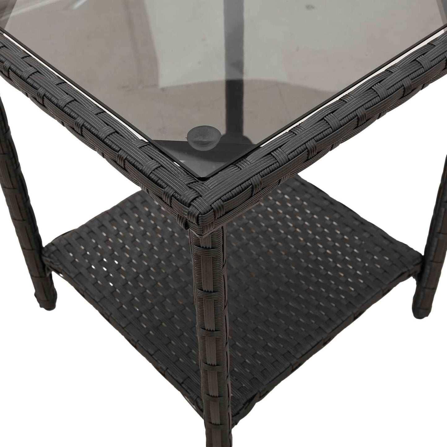 Garten-Sofa mit Kissen 2 pcs Schwarz und Türkis Poly Rattan