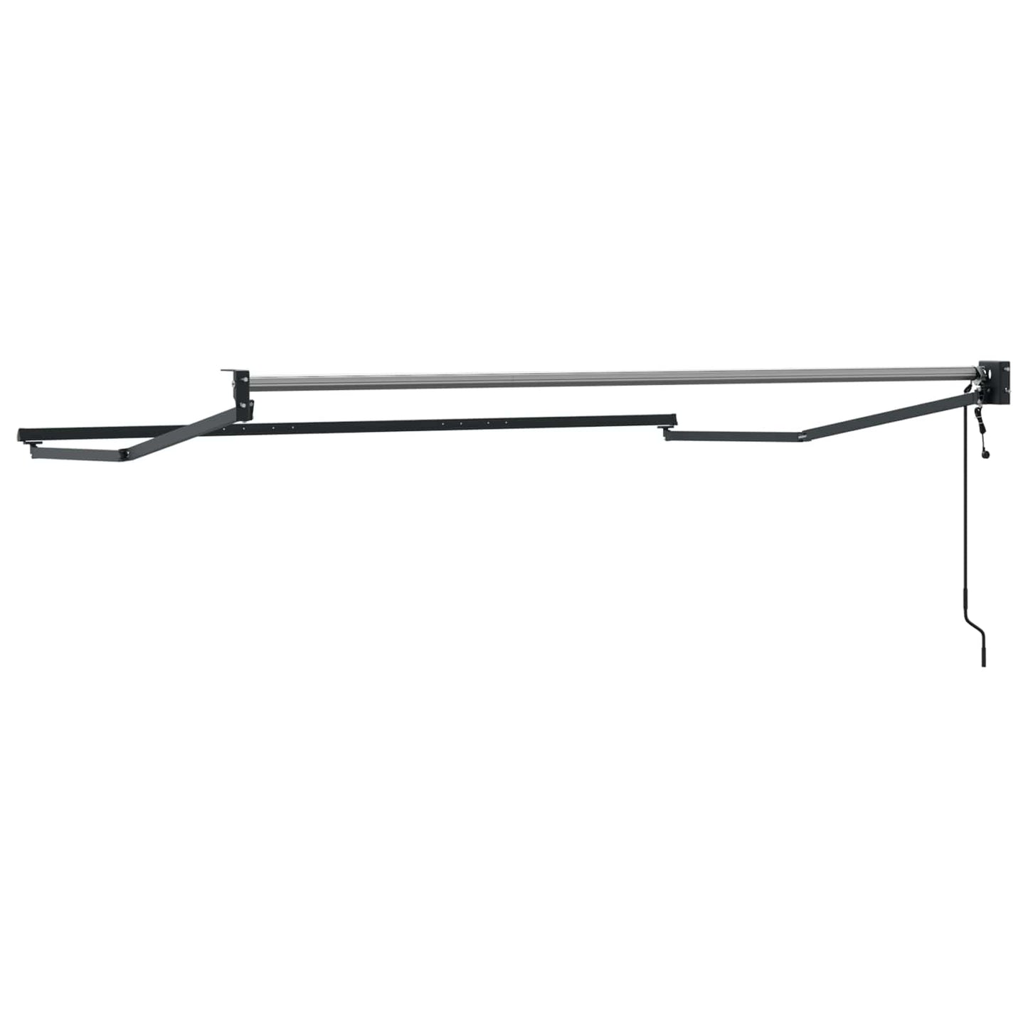 Elektrisches Markisenrahmen Anthrazit 2,5 x 2 m Aluminium