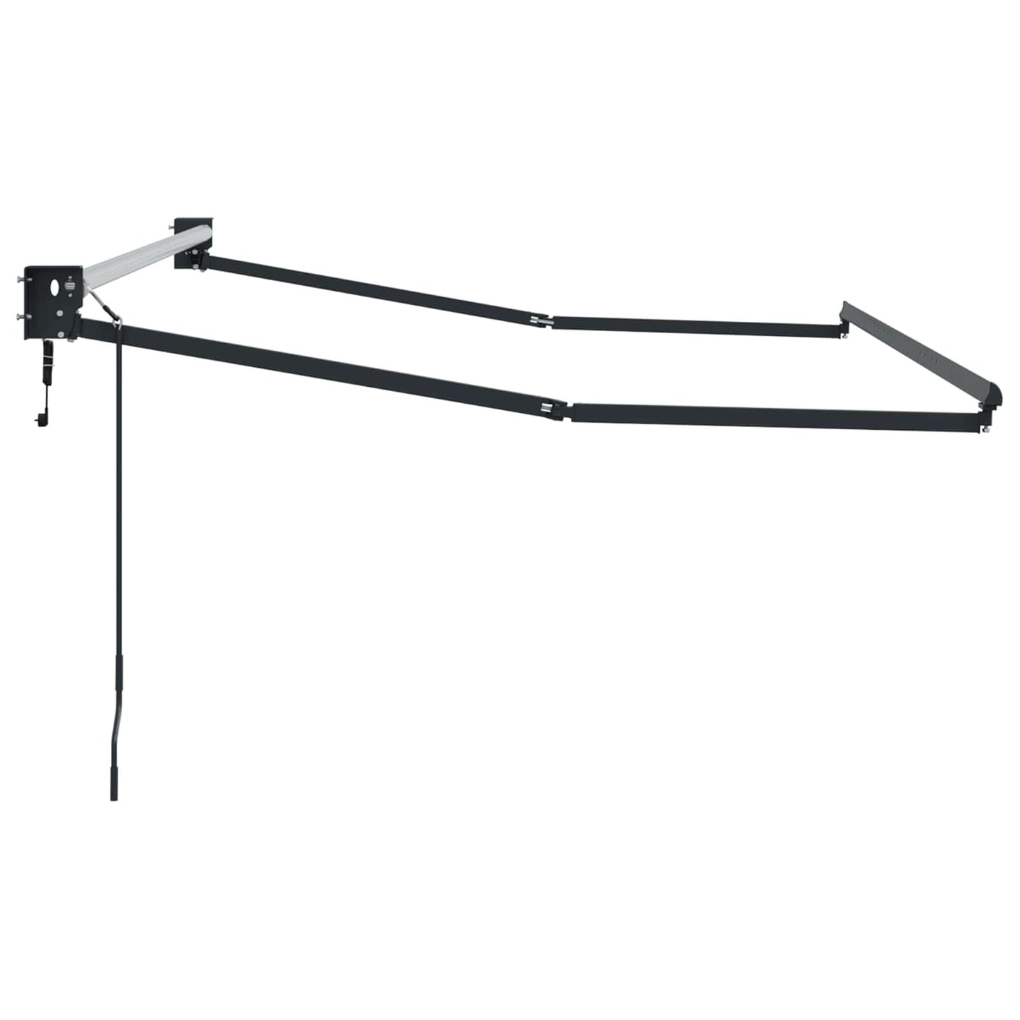 Elektrisches Markisenrahmen Anthrazit 2,5 x 2 m Aluminium