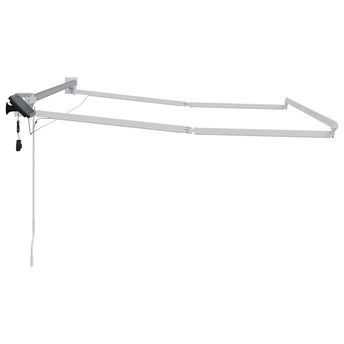 Elektrisches Markisenrahmen Weiß 3,5 x 2 m Aluminium