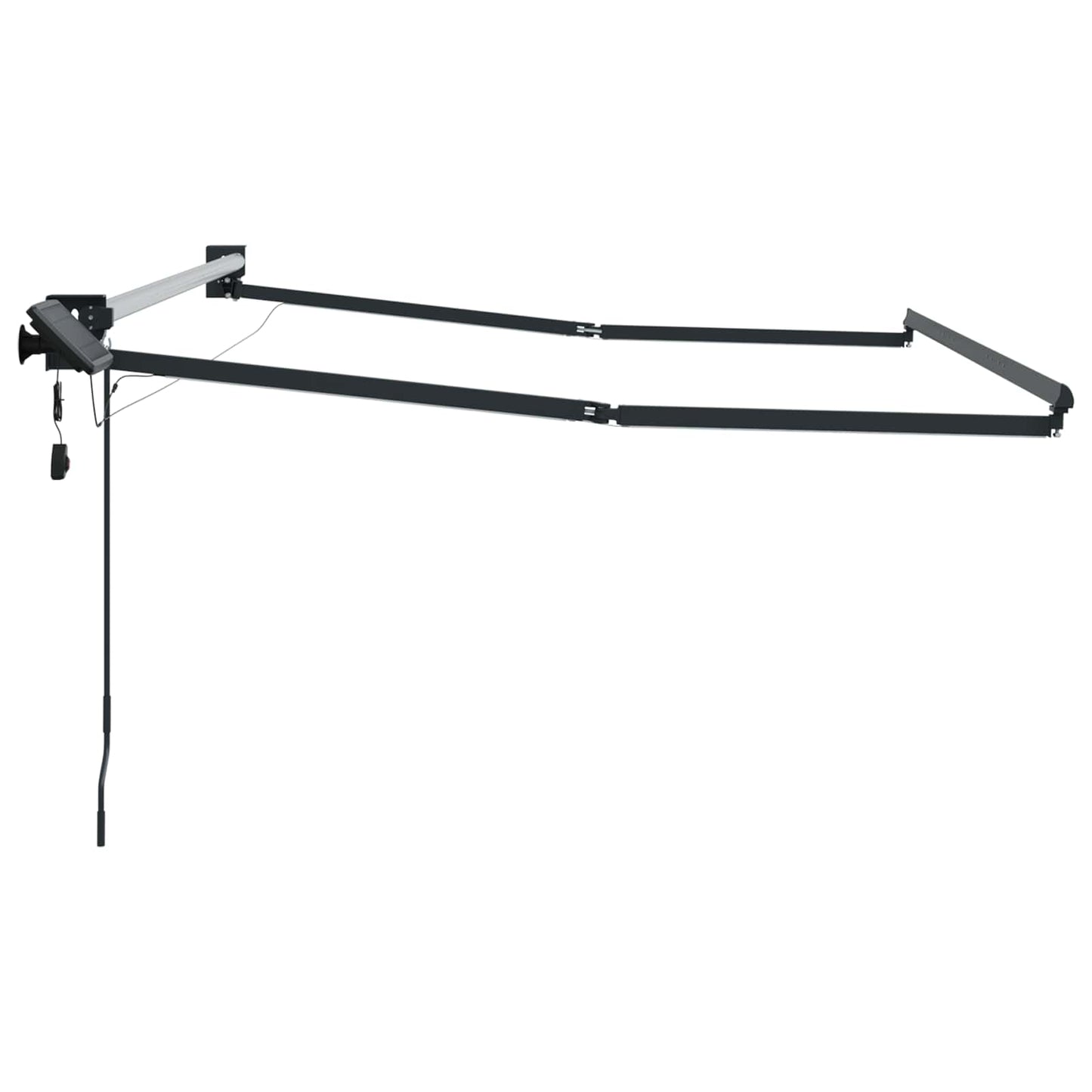 Elektrisches Markisenrahmen Anthrazit 2,5 x 2 m Aluminium