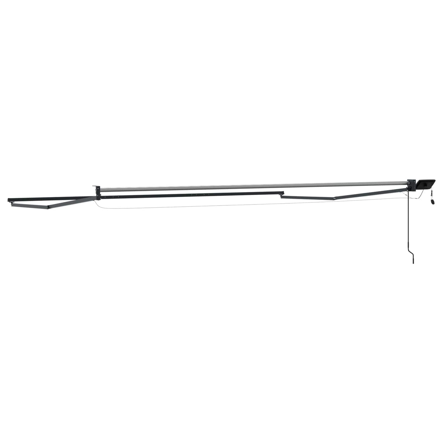 Elektrisches Markisenrahmen Anthrazit 4 x 3 m Aluminium