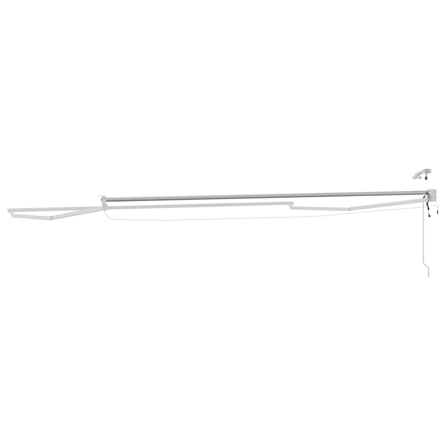Elektrisches Markisenrahmen Weiß 4,5 × 3 m Aluminium