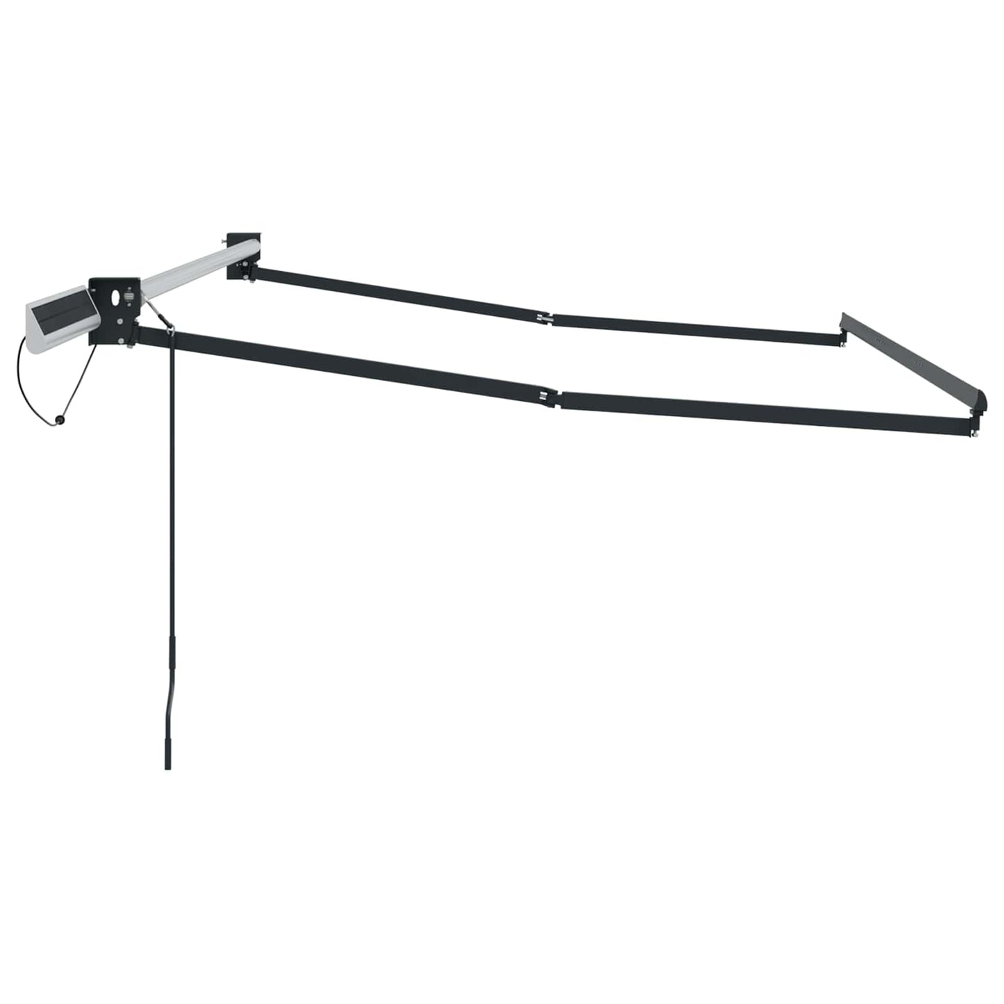 Elektrischer Markisenrahmen Anthrazit 3 x 2,5 m Stahl