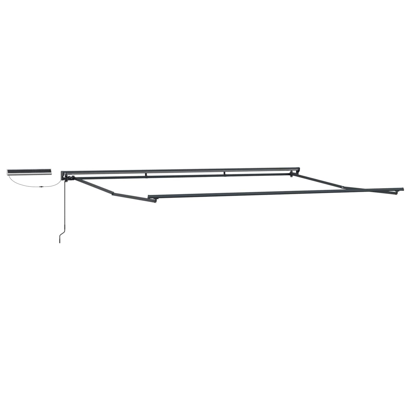 Elektrisches Markisenrahmen Anthrazit 5 x 3 m Stahl