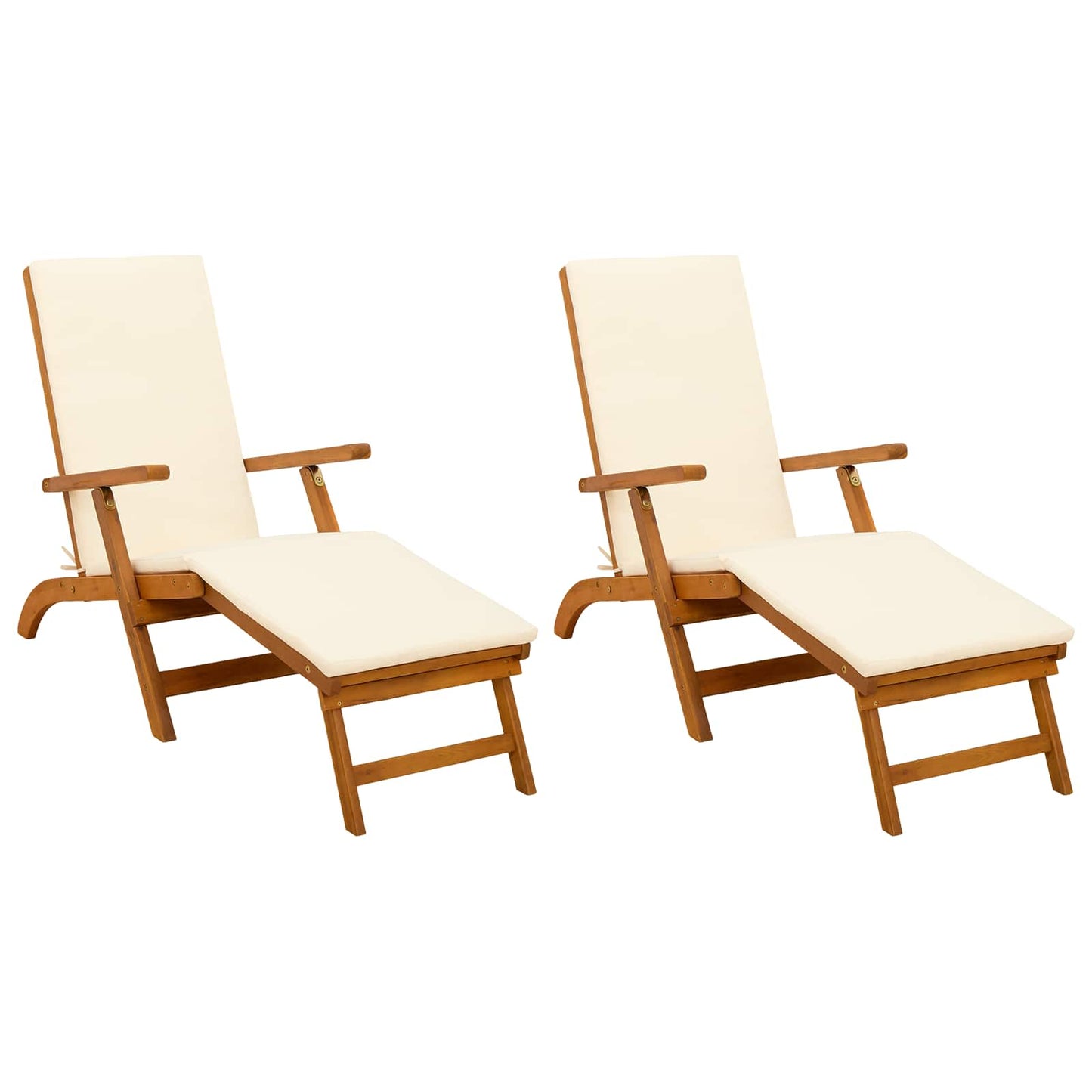 Liegestuhl zum Verstellen und Klappen 2 pcs 55 x 146 x 91 cm