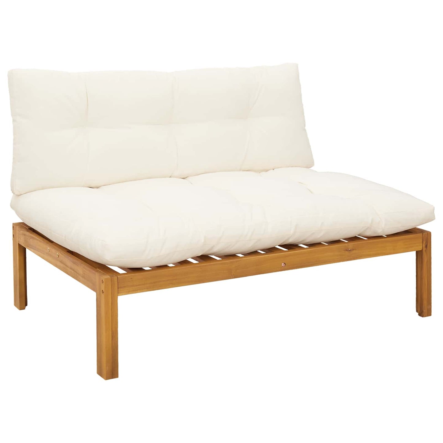 6 Stück Garten Pallet Sofa Einheiten Massivholz Akazie Natur