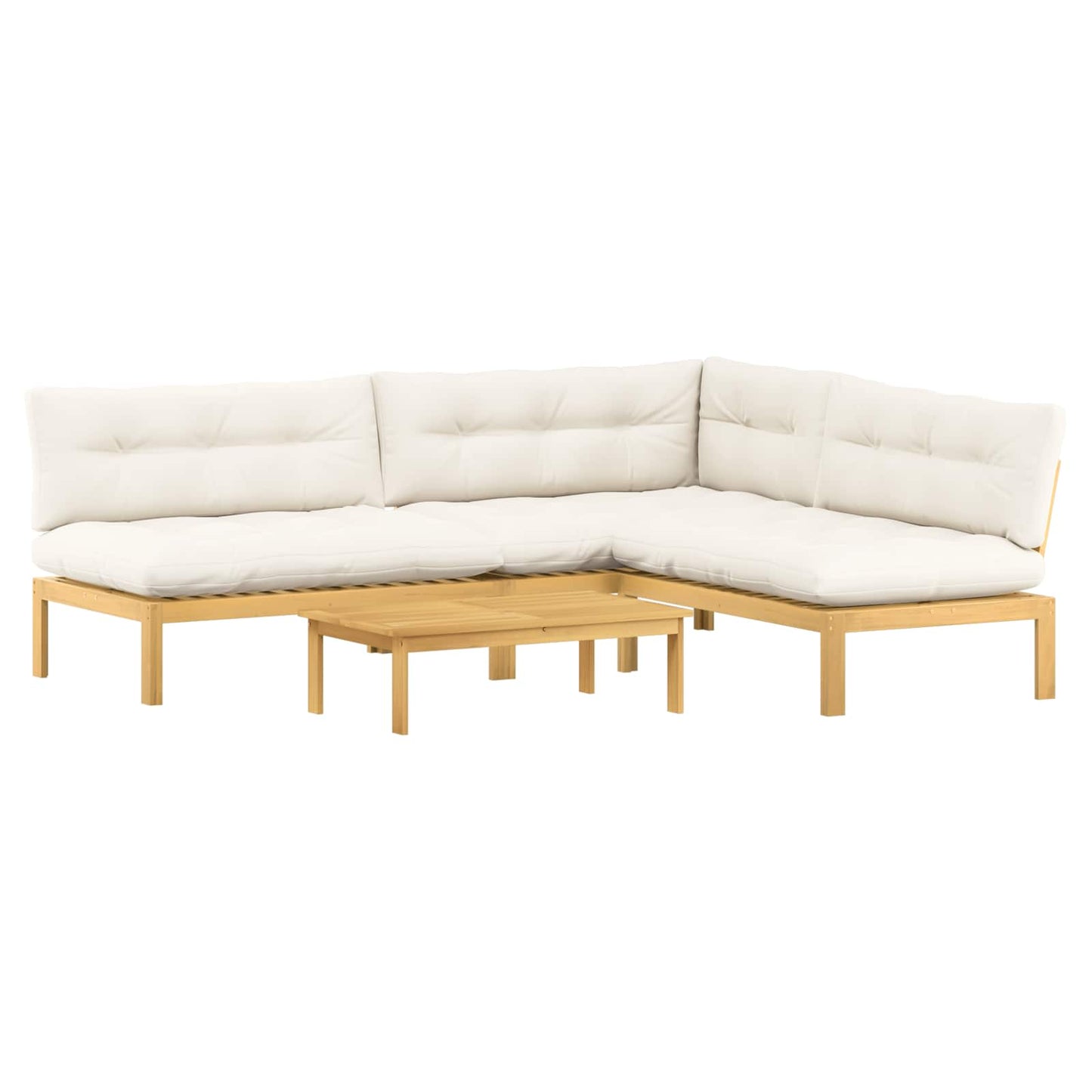 4 Stück Garten Pallet Sofa Einheiten Massivholz Akazie