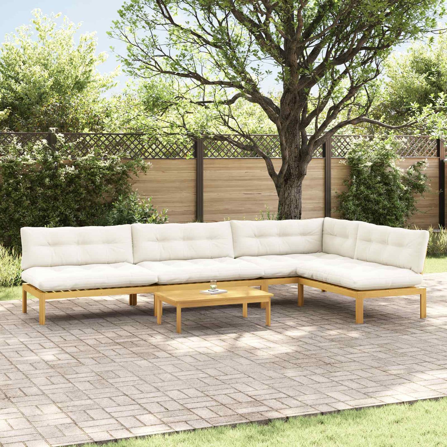 5 Stück Garten Pallet Sofa Einheiten Massivholz Akazie