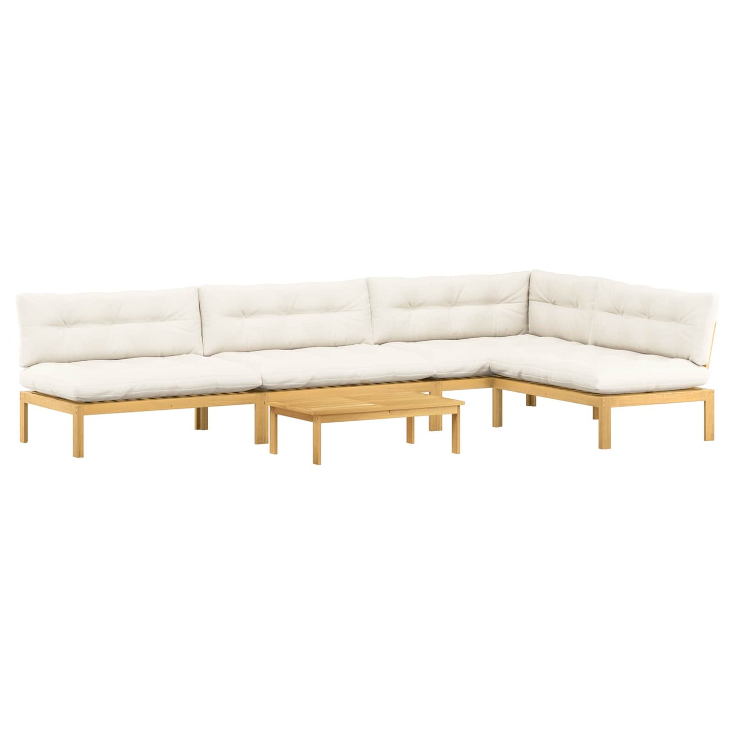 5 Stück Garten Pallet Sofa Einheiten Massivholz Akazie