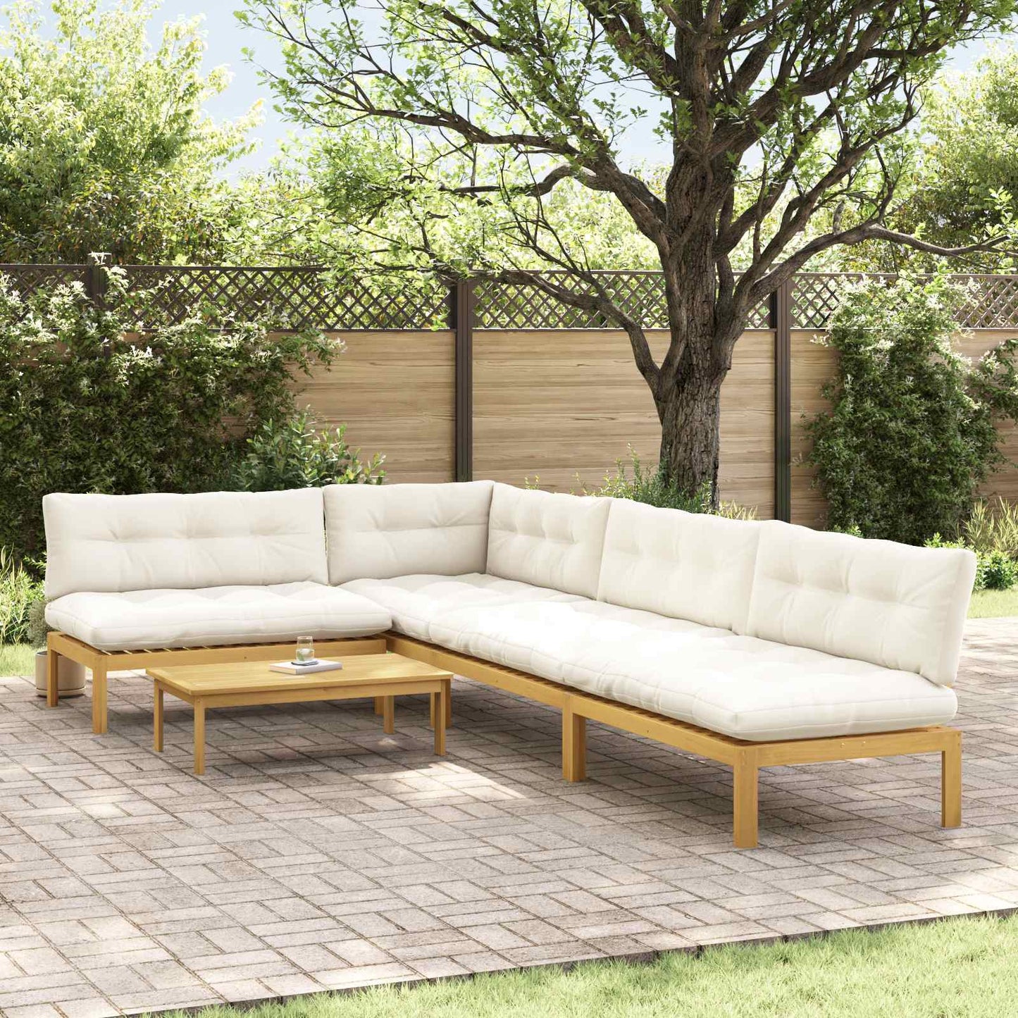 5 Stück Garten Pallet Sofa Einheiten Massivholz Akazie