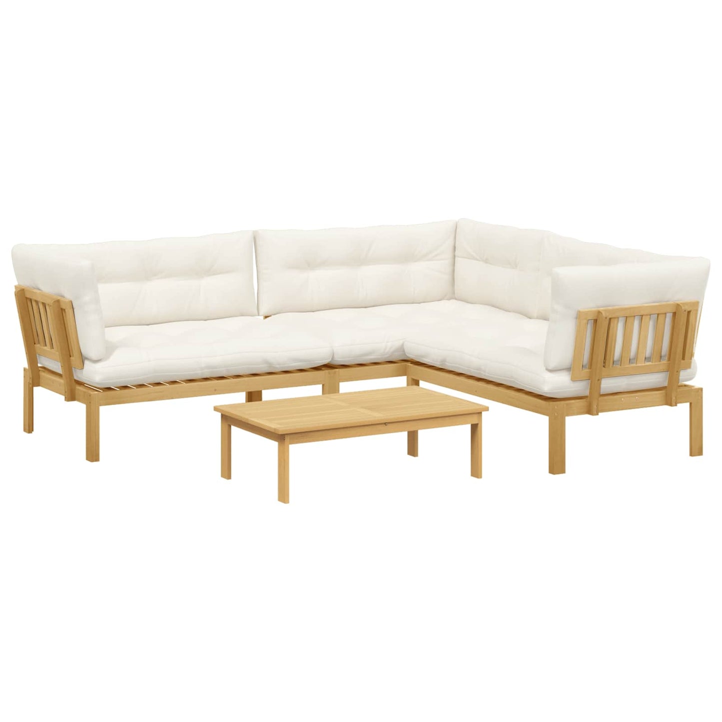 4 Stück Garten Pallet Sofa Einheiten Massivholz Akazie