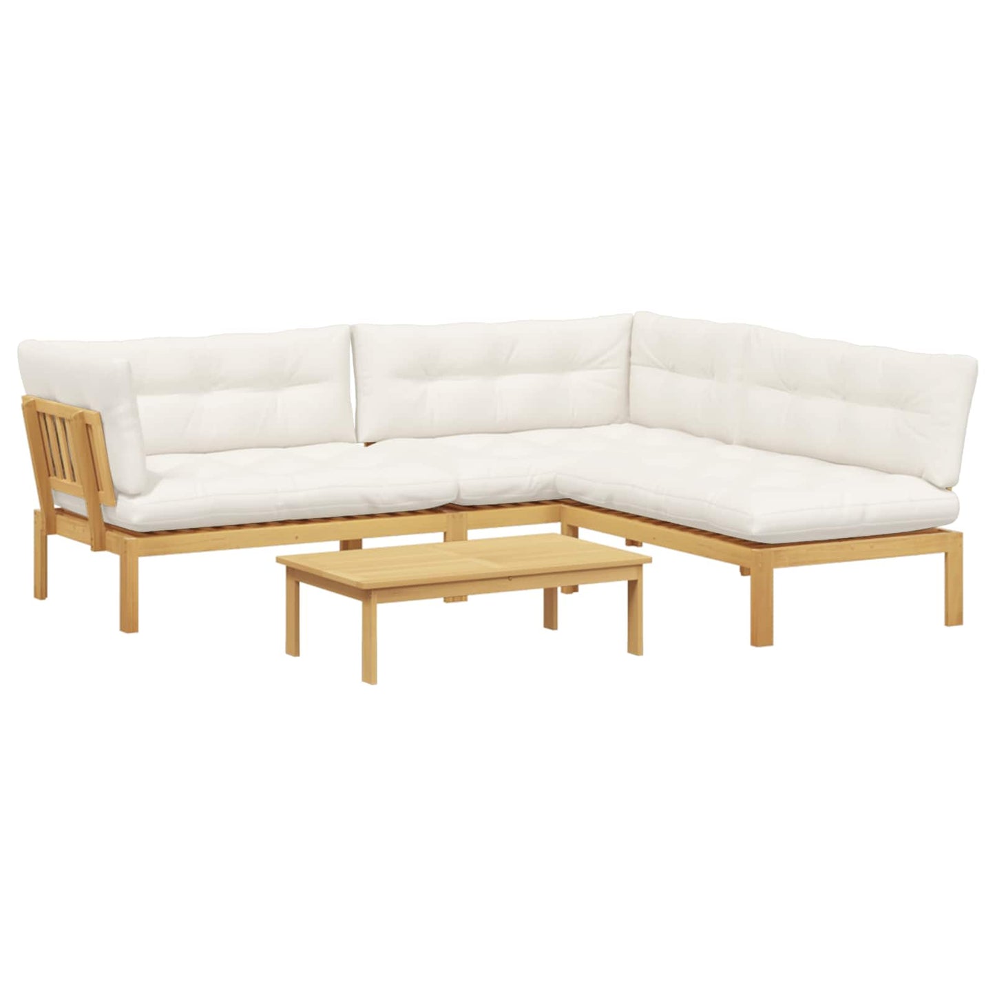 4 Stück Garten Pallet Sofa Einheiten Massivholz Akazie