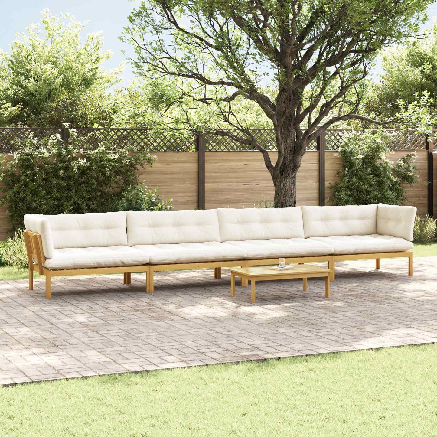 5 Stück Garten Pallet Sofa Einheiten Massivholz Akazie