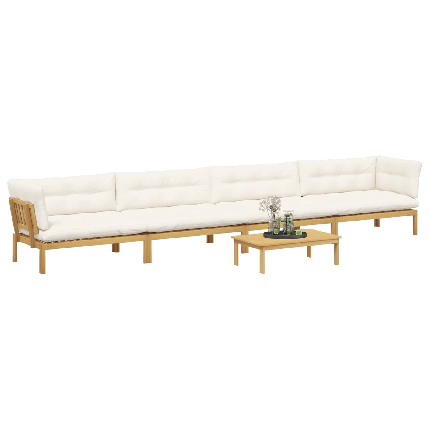 5 Stück Garten Pallet Sofa Einheiten Massivholz Akazie