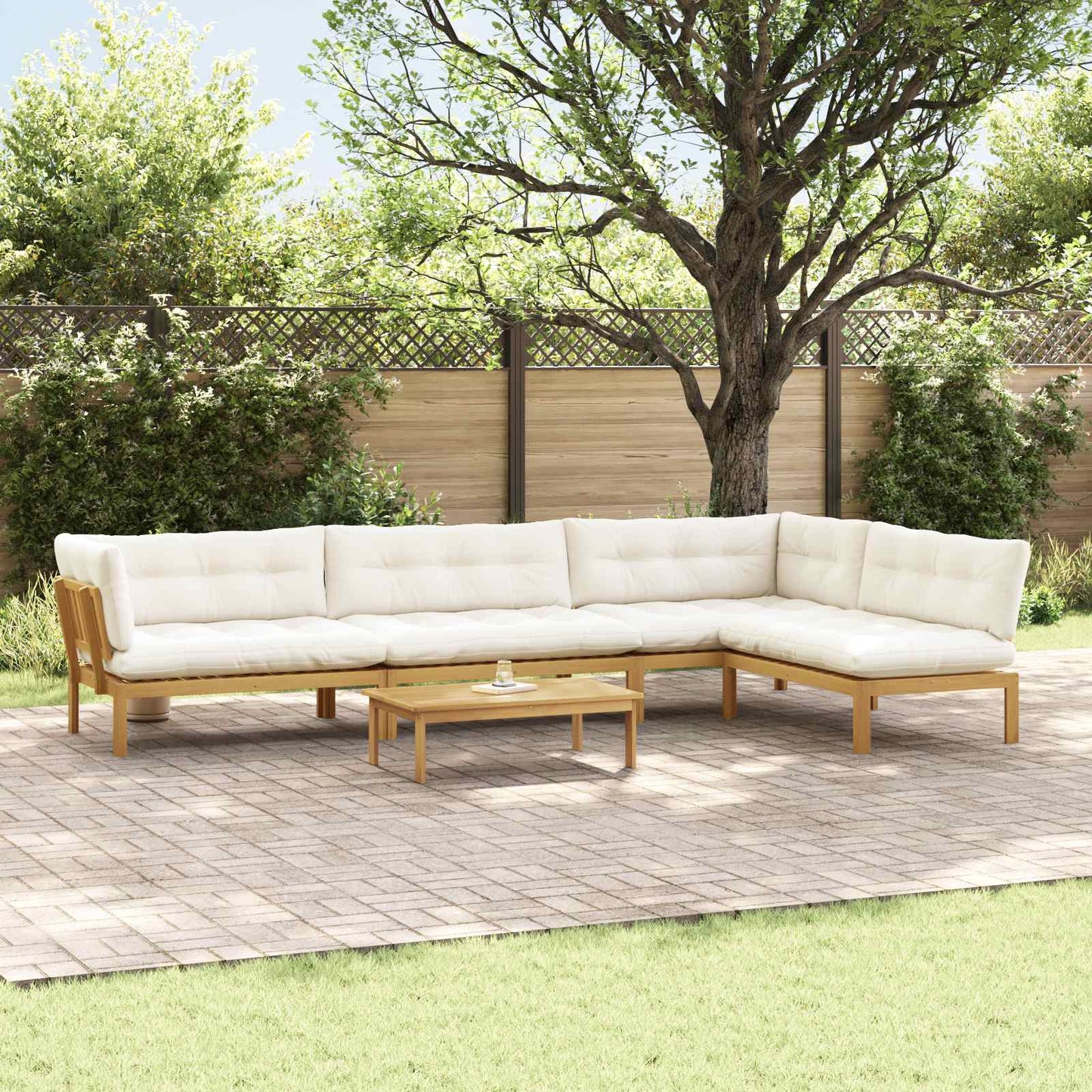 5 Stück Garten Pallet Sofa Einheiten Massivholz Akazie