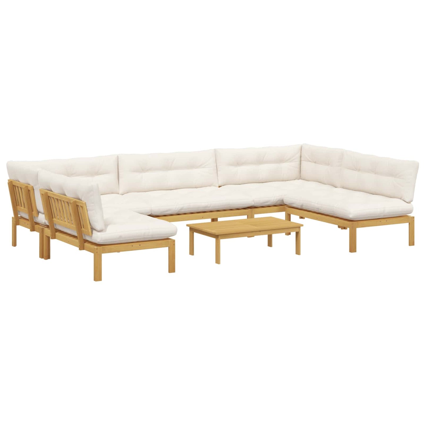 6 Stück Garten Pallet Sofa Einheiten Massivholz Akazie
