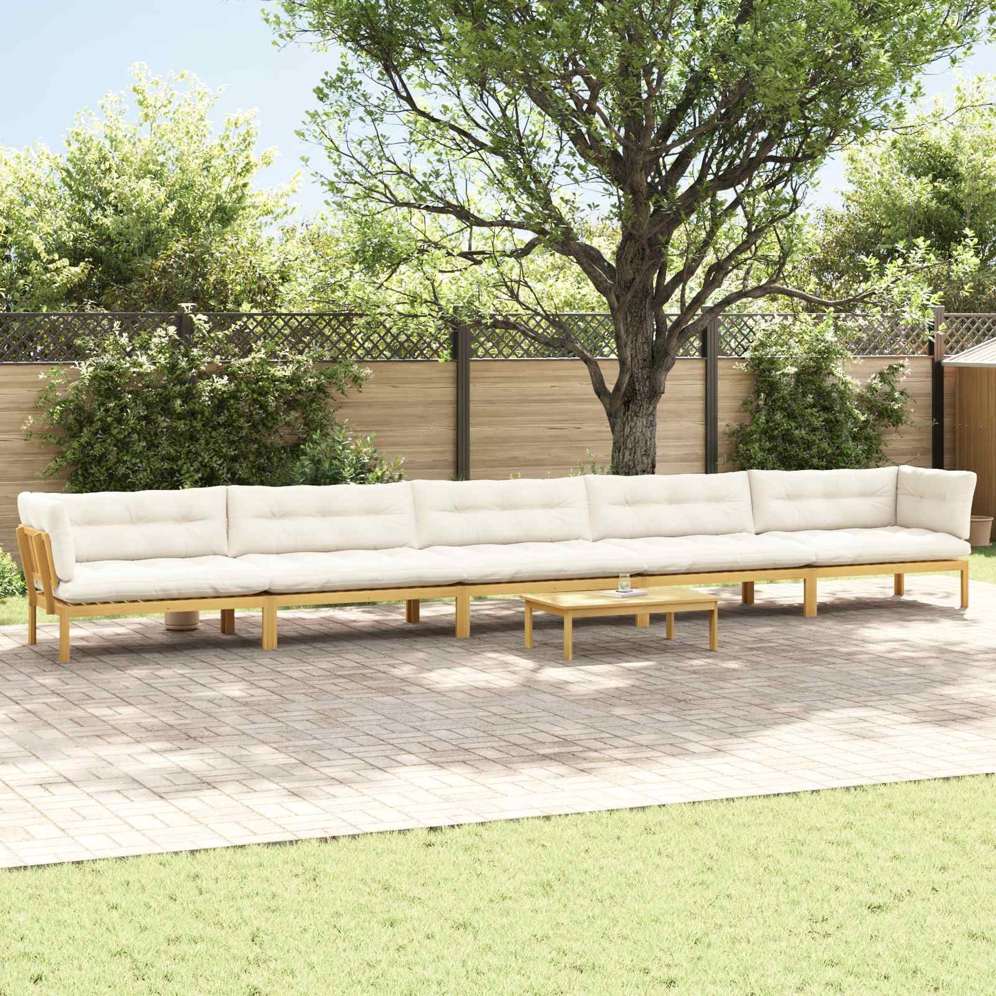 6 Stück Garten Pallet Sofa Einheiten Massivholz Akazie