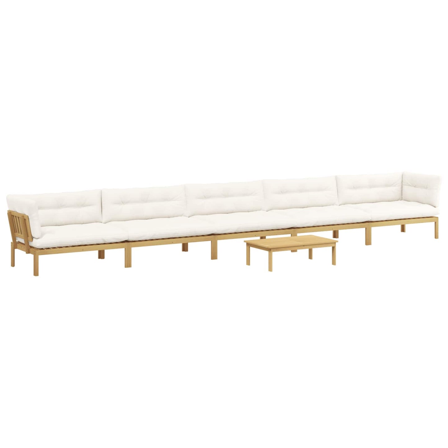 6 Stück Garten Pallet Sofa Einheiten Massivholz Akazie