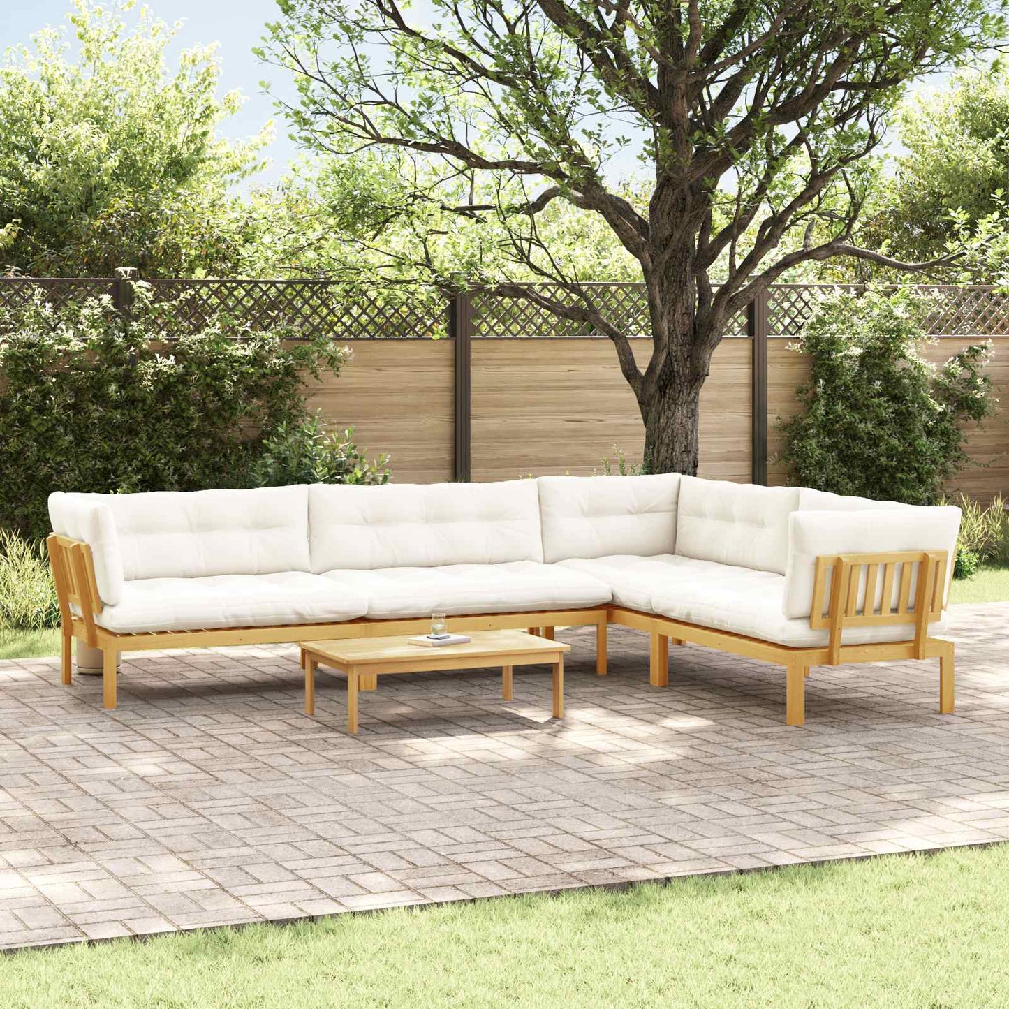 5 Stück Garten Pallet Sofa Einheiten Massivholz Akazie