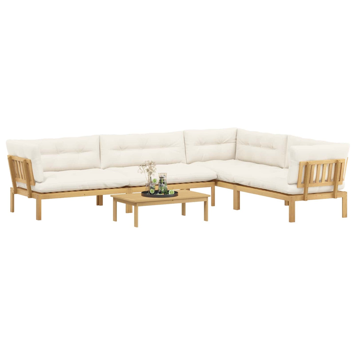 5 Stück Garten Pallet Sofa Einheiten Massivholz Akazie