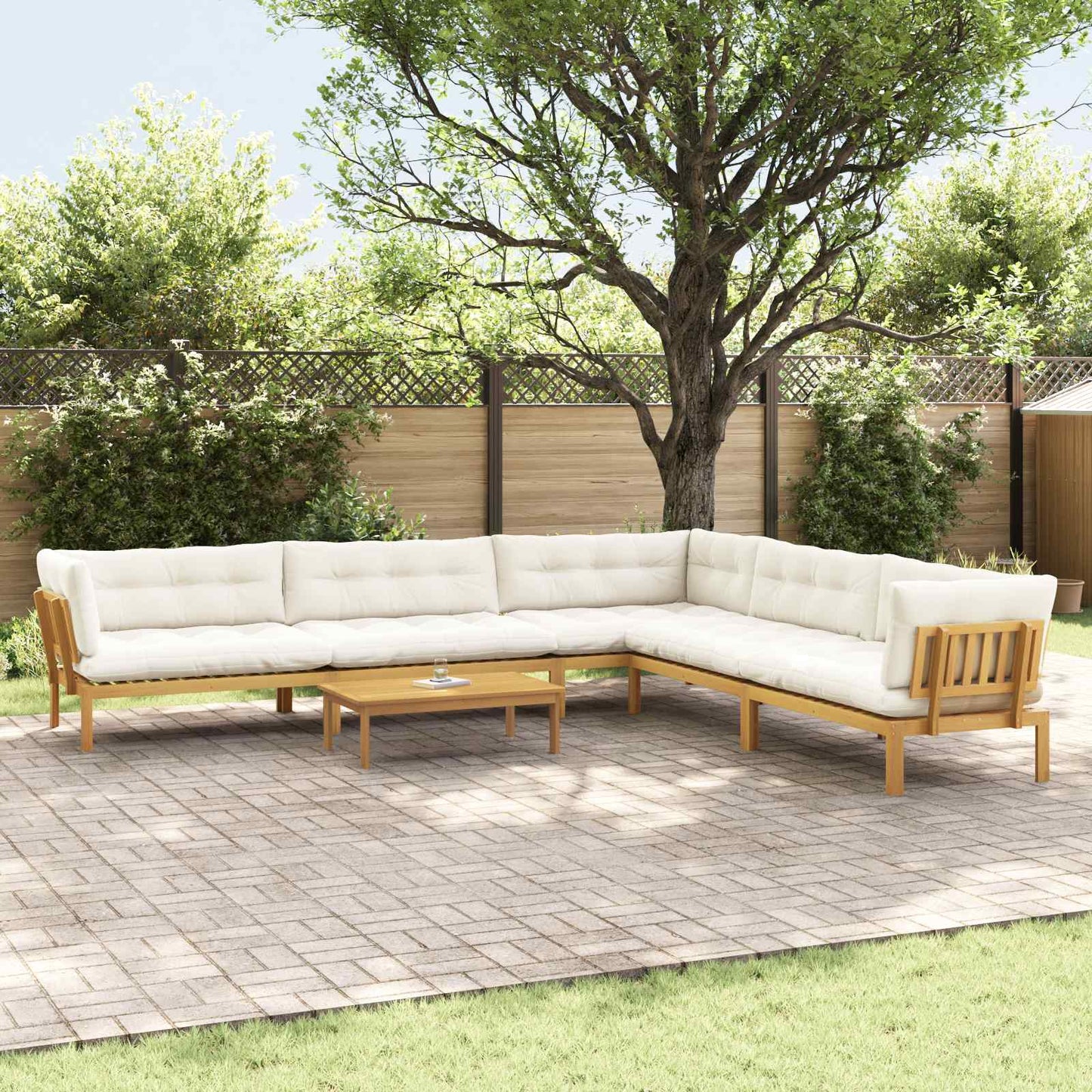 6 Stück Garten Pallet Sofa Einheiten Massivholz Akazie