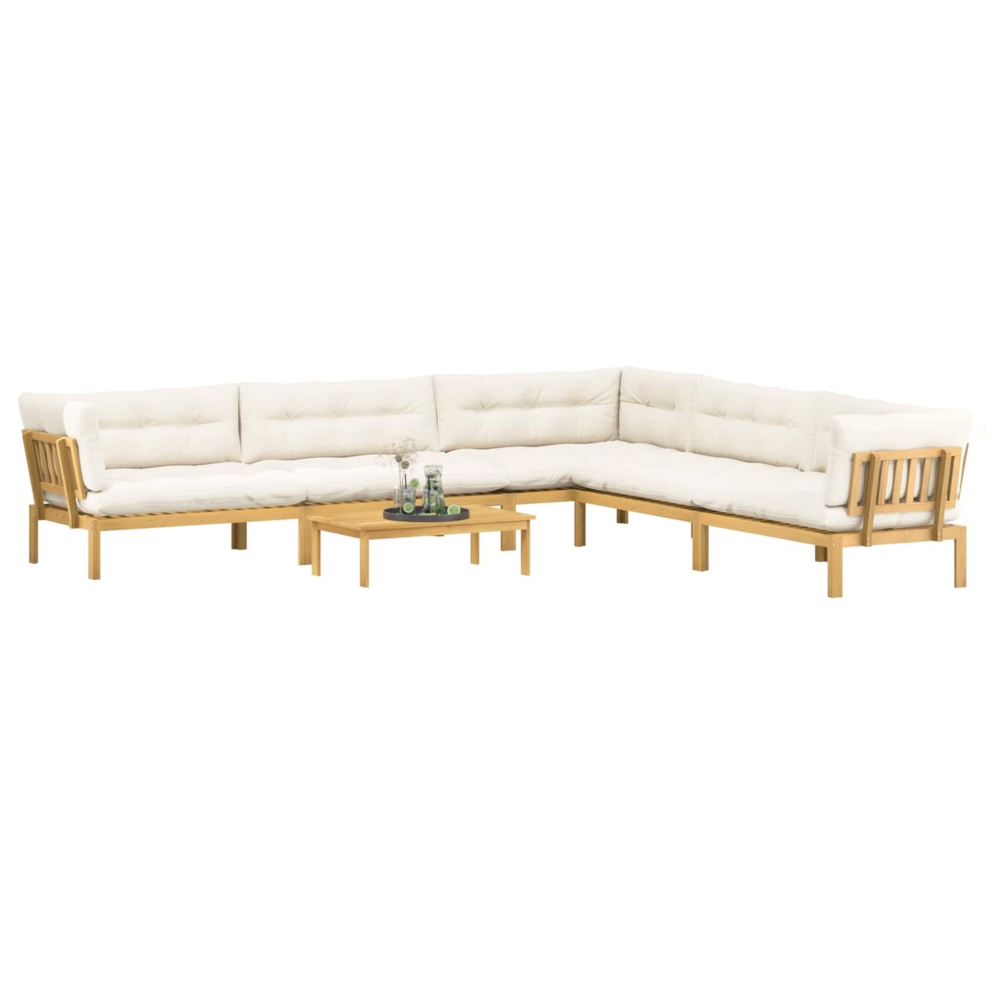 6 Stück Garten Pallet Sofa Einheiten Massivholz Akazie