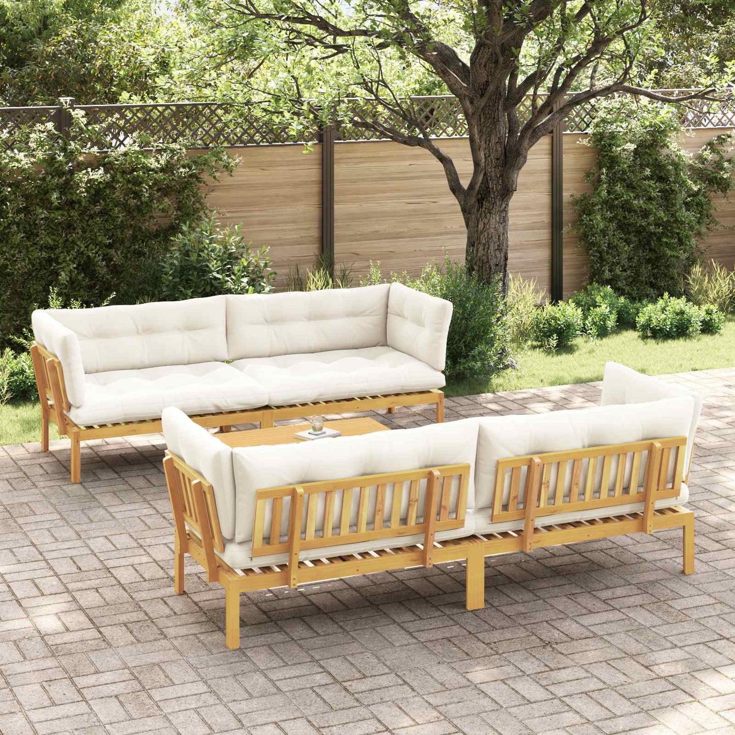 5 Stück Garten Pallet Sofa Einheiten Massivholz Akazie