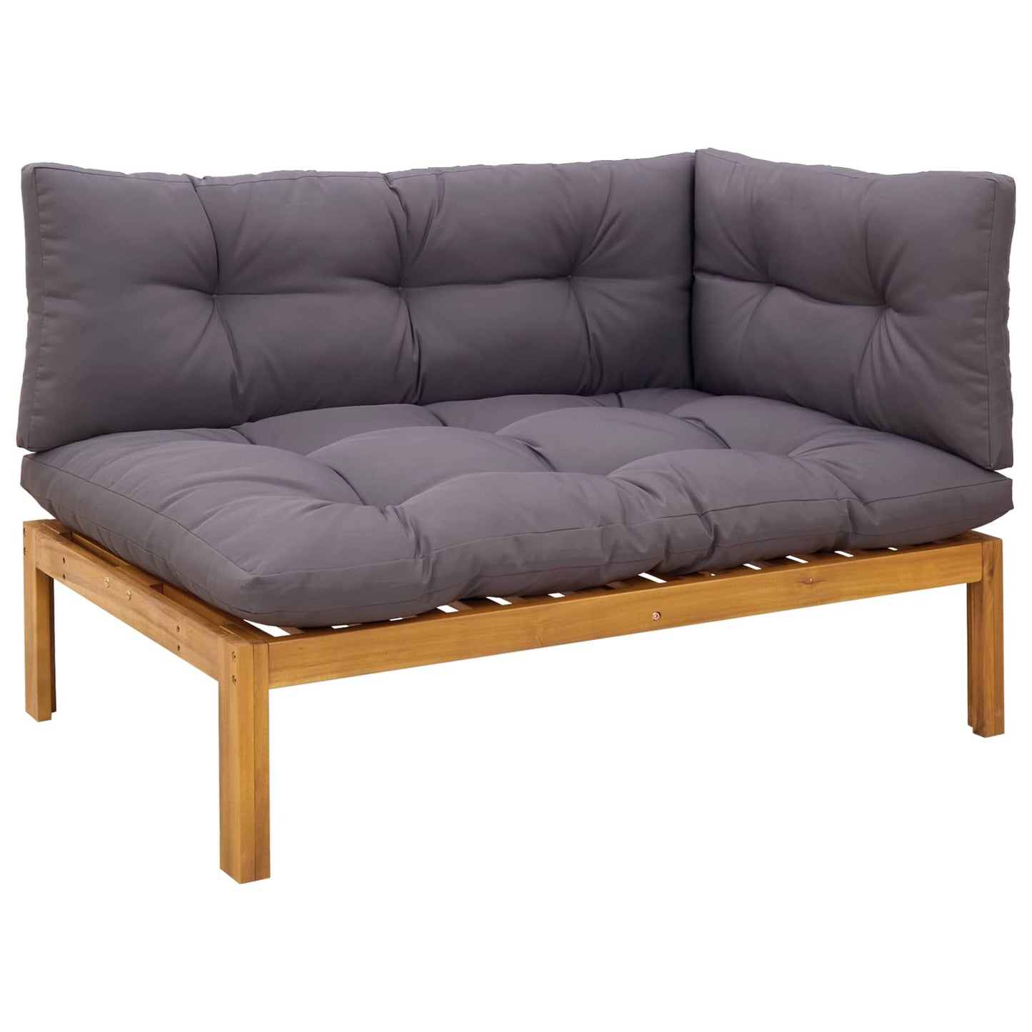 5 Stück Garten Pallet Sofa Einheiten Massivholz Akazie Natur