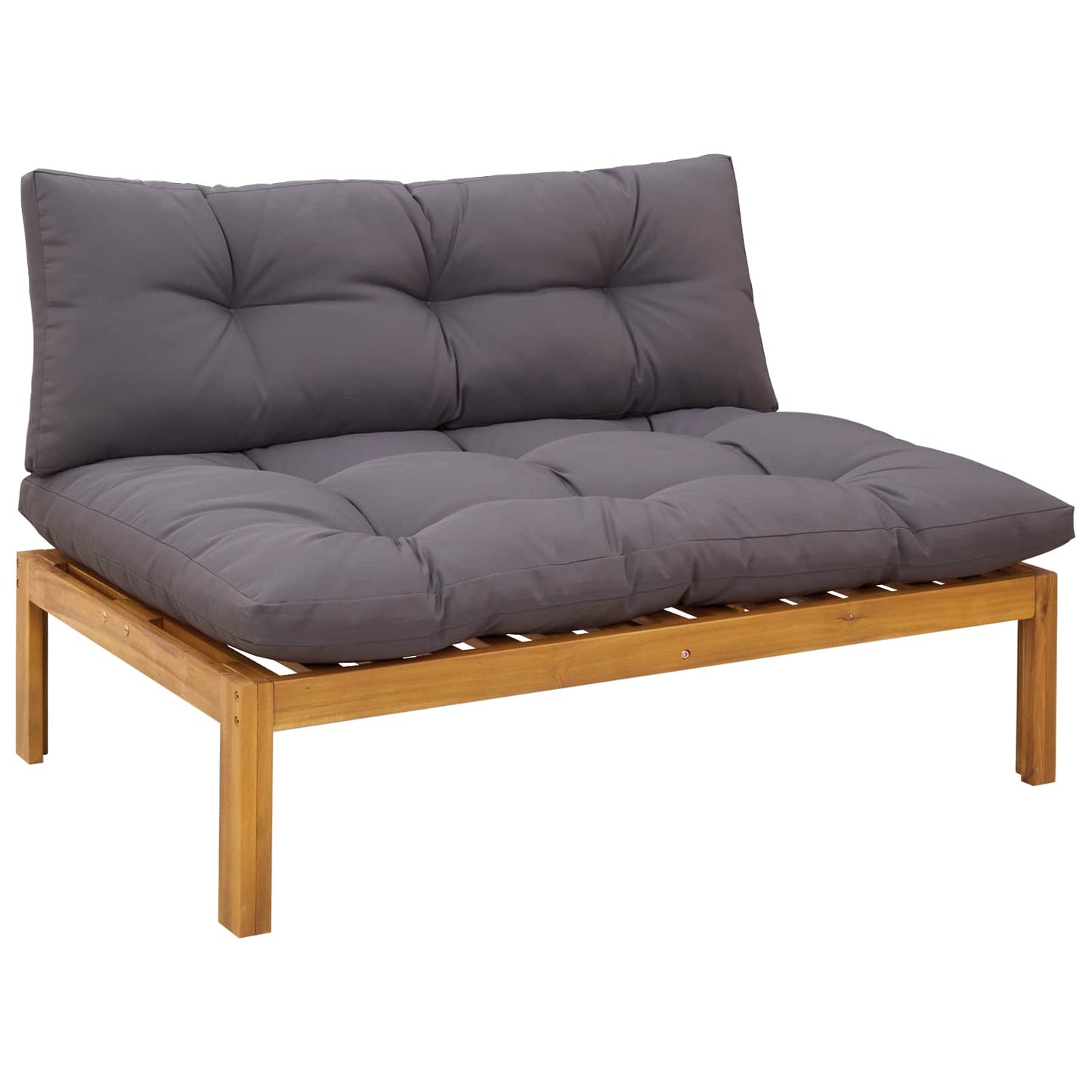 6 Stück Garten Pallet Sofa Einheiten Massivholz Akazie Natur