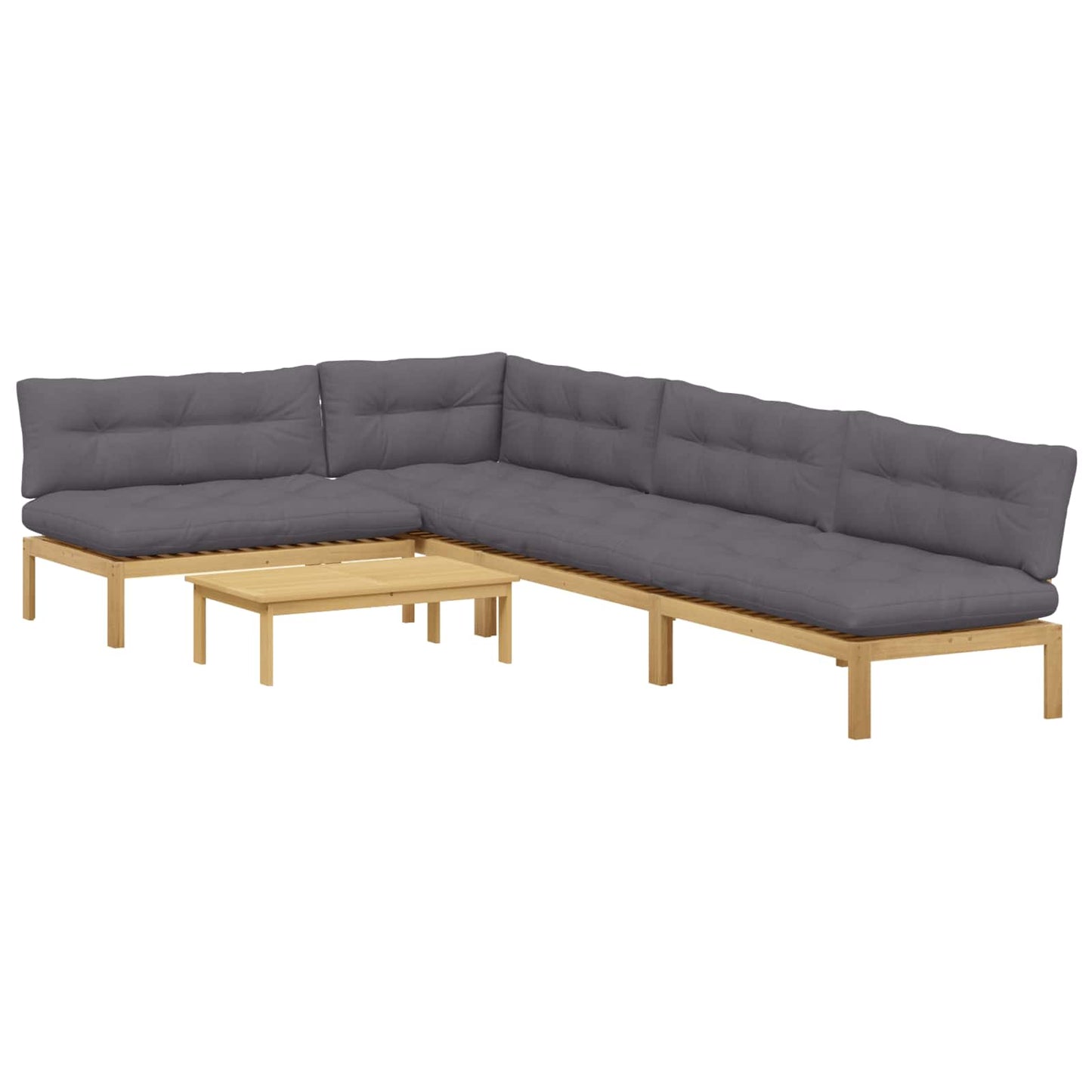 5 Stück Garten Pallet Sofa Einheiten Massivholz Akazie