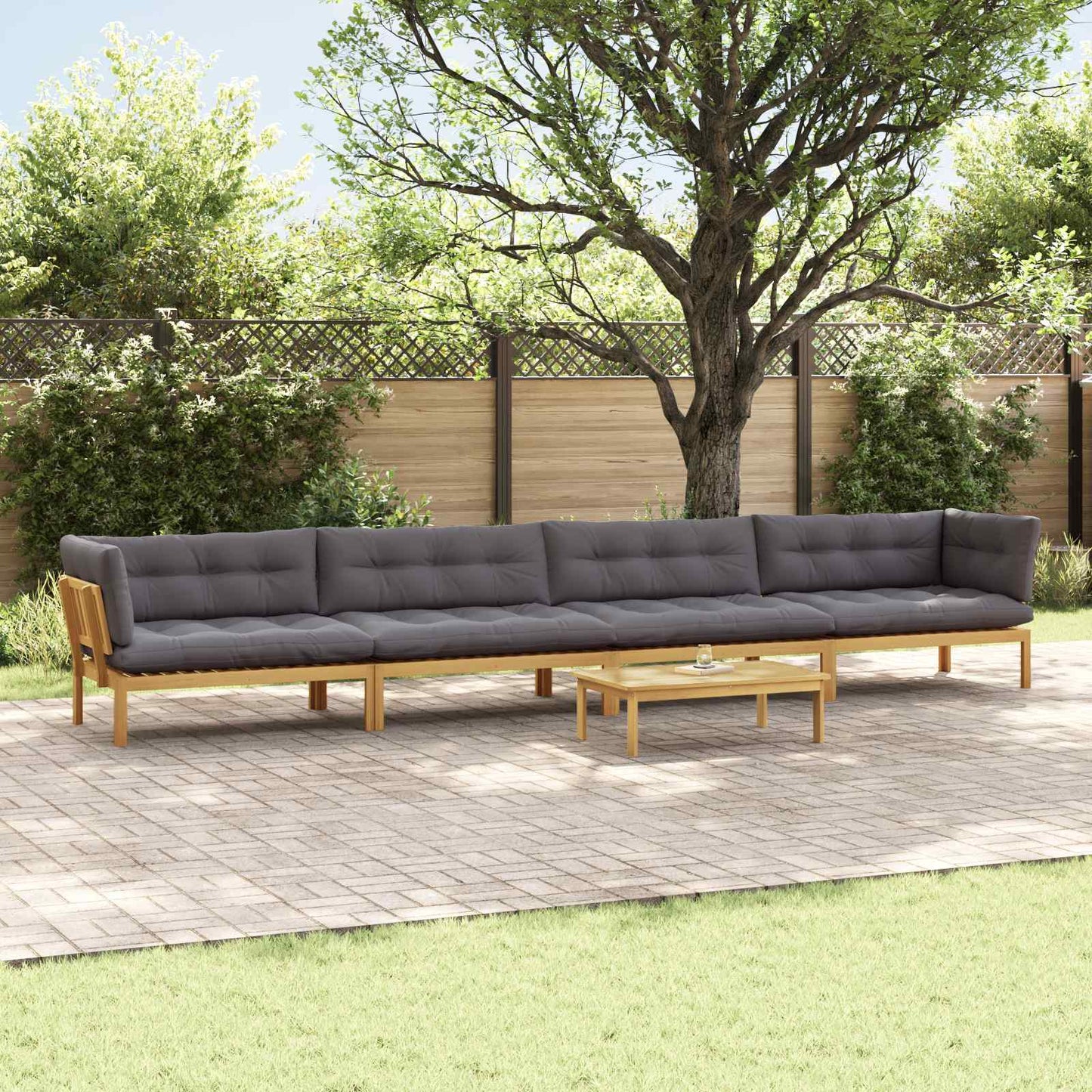 5 Stück Garten Pallet Sofa Einheiten Massivholz Akazie