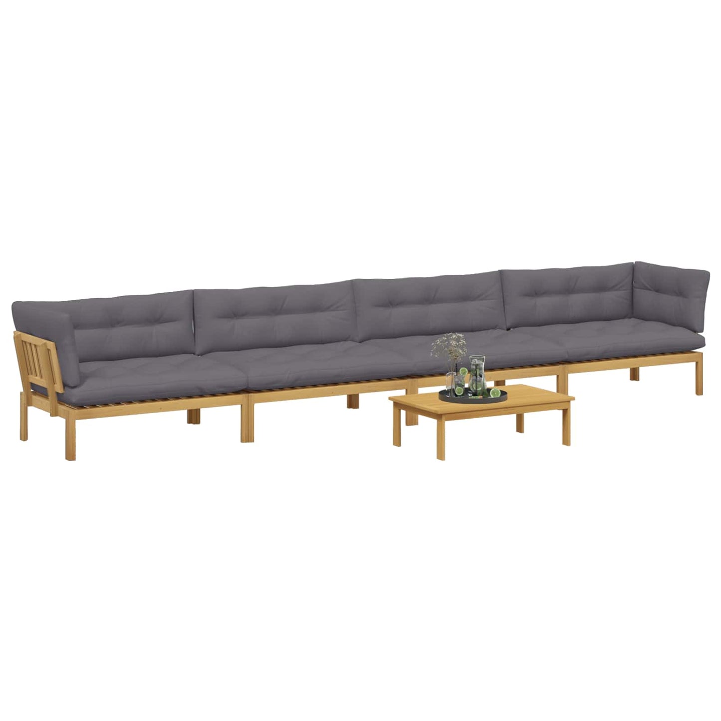 5 Stück Garten Pallet Sofa Einheiten Massivholz Akazie