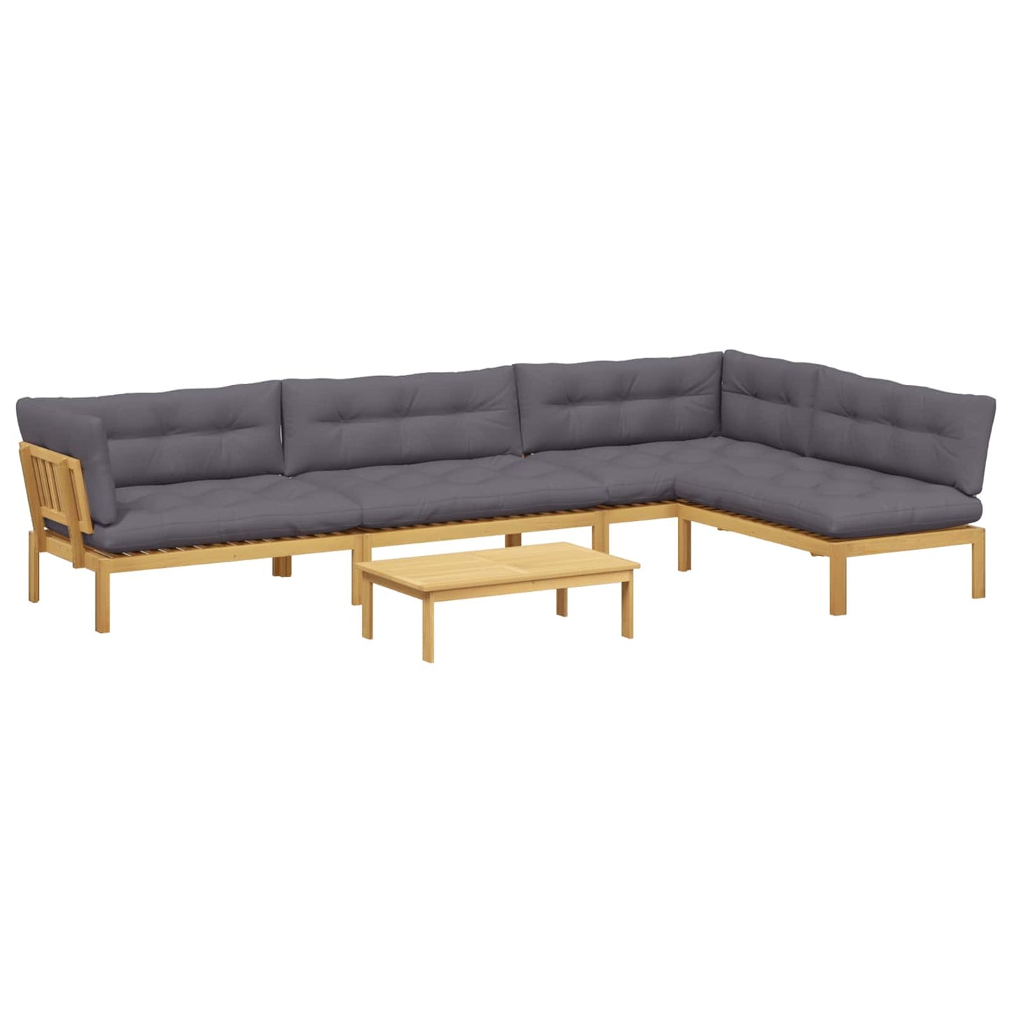 5 Stück Garten Pallet Sofa Einheiten Massivholz Akazie
