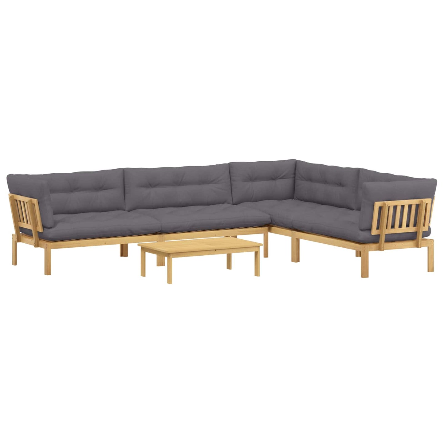 5 Stück Garten Pallet Sofa Einheiten Massivholz Akazie