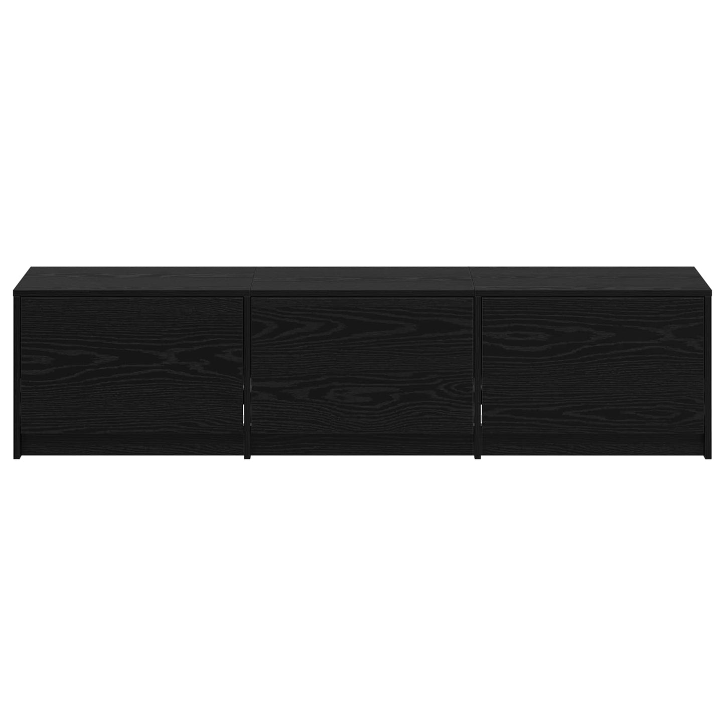 TV-Schränk Schwarz Eichen-Optik 165 x 34 x 40 cm Holzwerkstoff