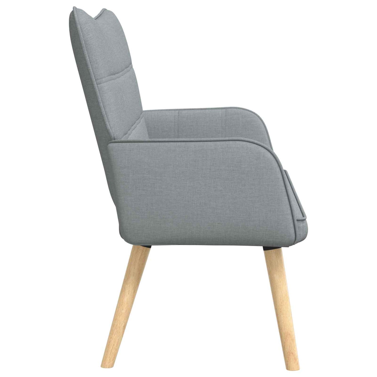 Zweisitzer Sofa Hellgrau 115 x 61 x 87 cm Stoff