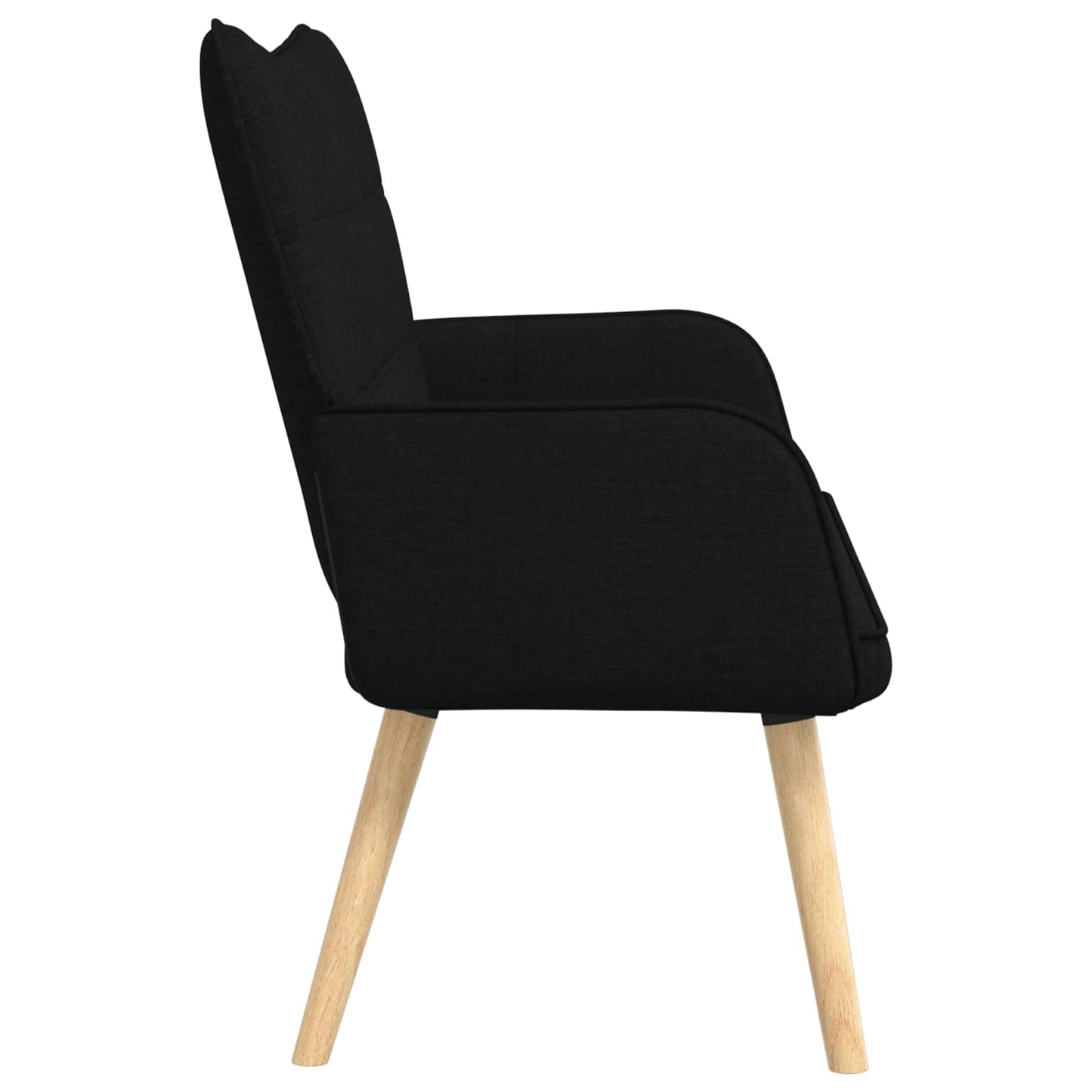 Zweisitzer Sofa Schwarz 115 x 61 x 87 cm Stoff