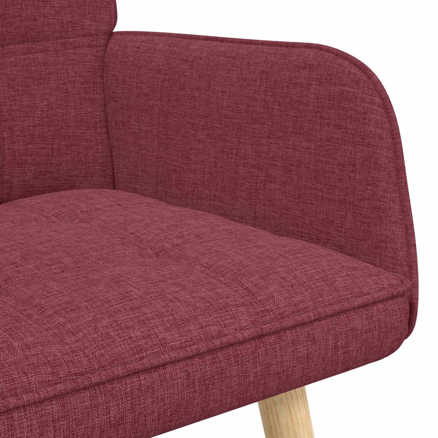Zweisitzer Sofa Weinrot 115 x 61 x 87 cm Stoff