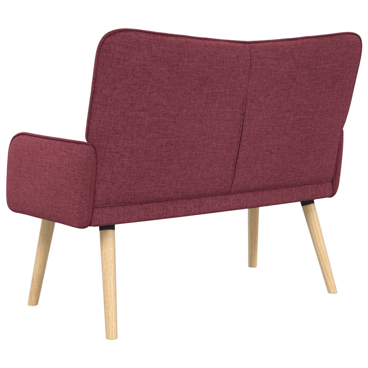 Zweisitzer Sofa Weinrot 115 x 61 x 87 cm Stoff