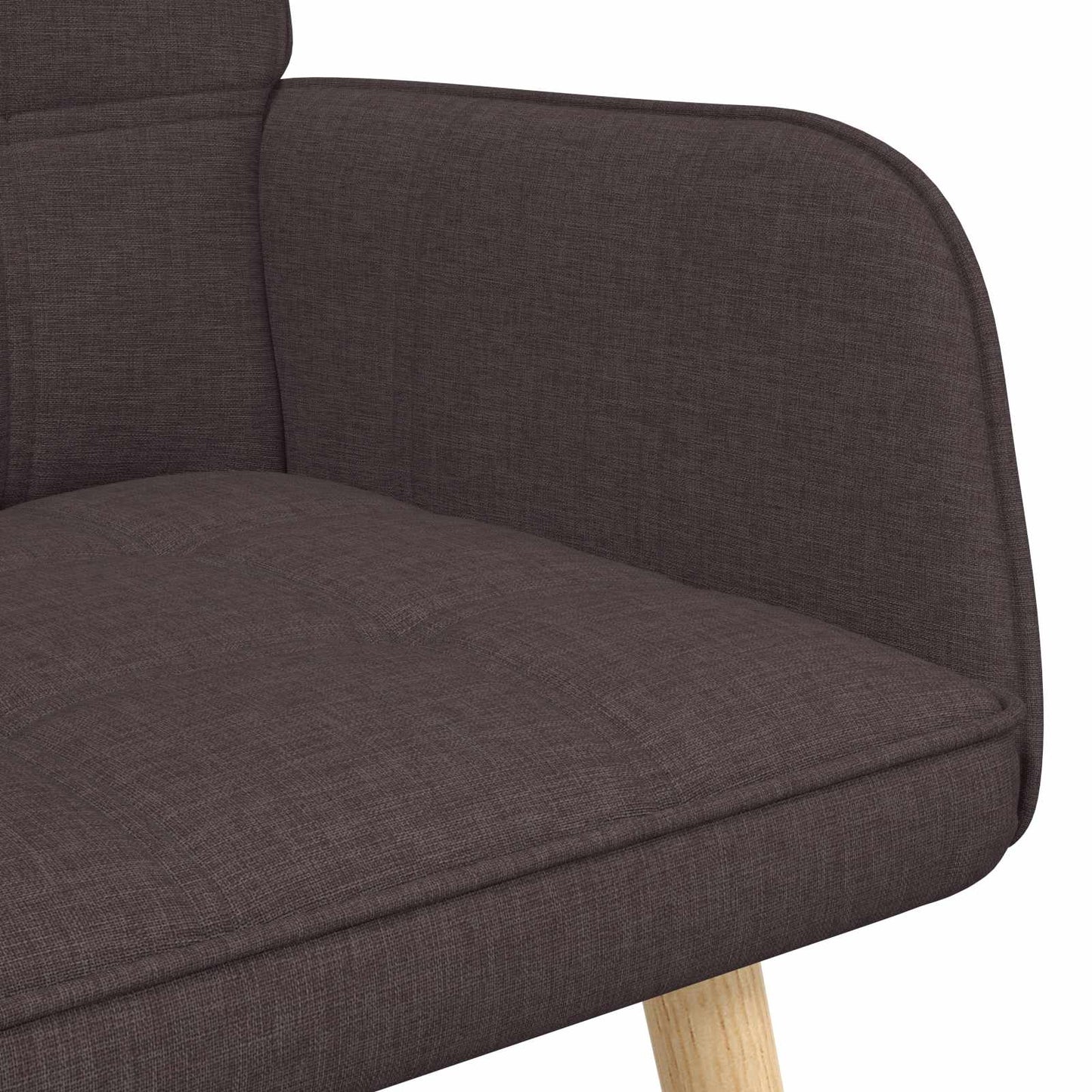 Zweisitzer Sofa Dunkelbraun 115 x 61 x 87 cm Stoff